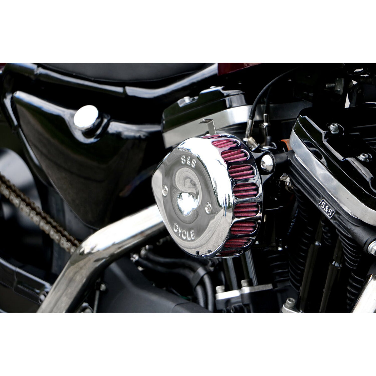 S&S Mini Teardrop Stealth air cleaner kit