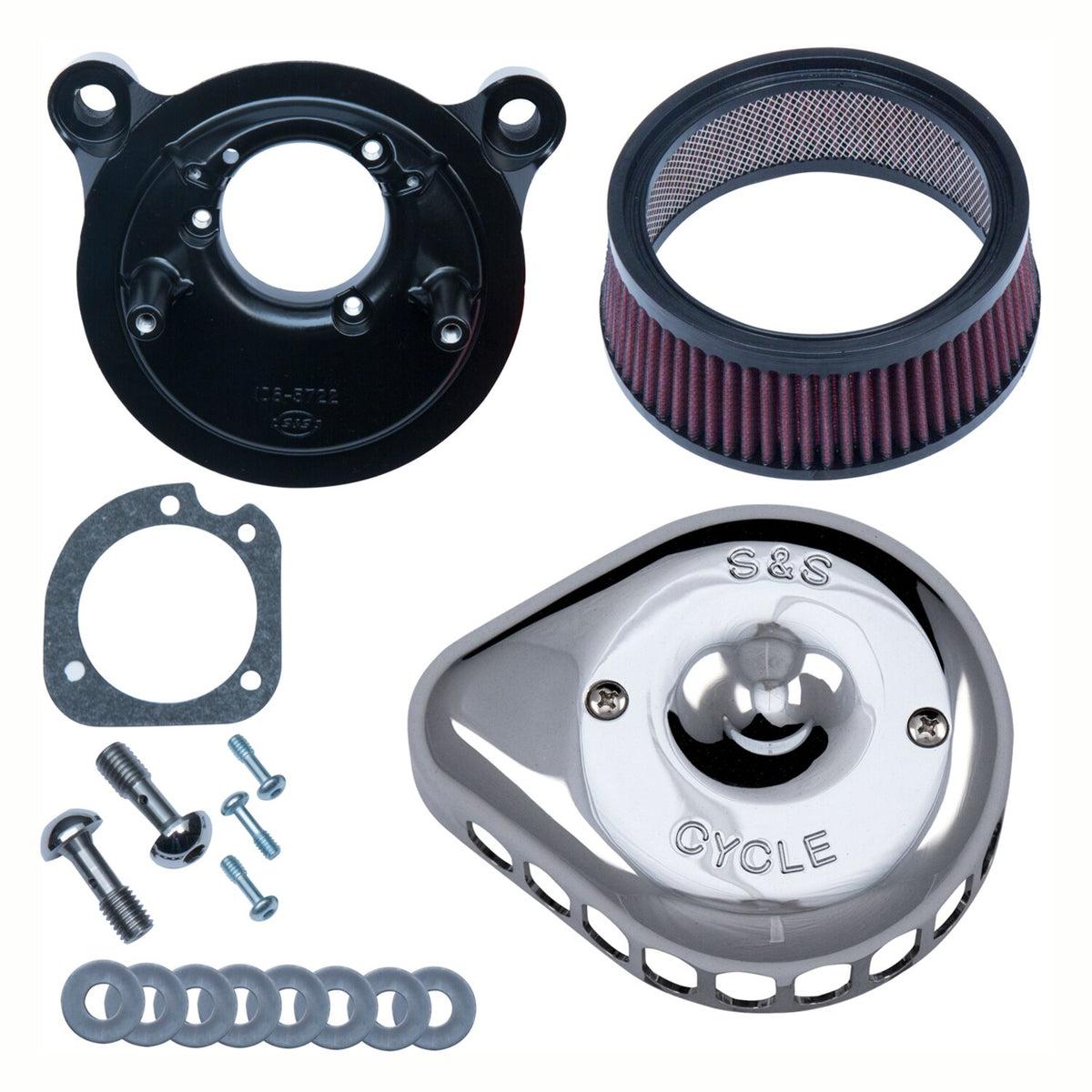 S&S Mini Teardrop Stealth air cleaner kit