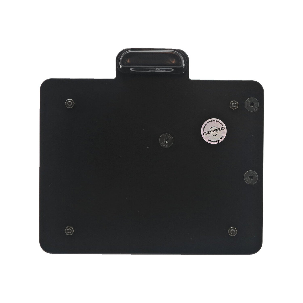 Cult-Werk, side mount license plate bracket. Switzerland