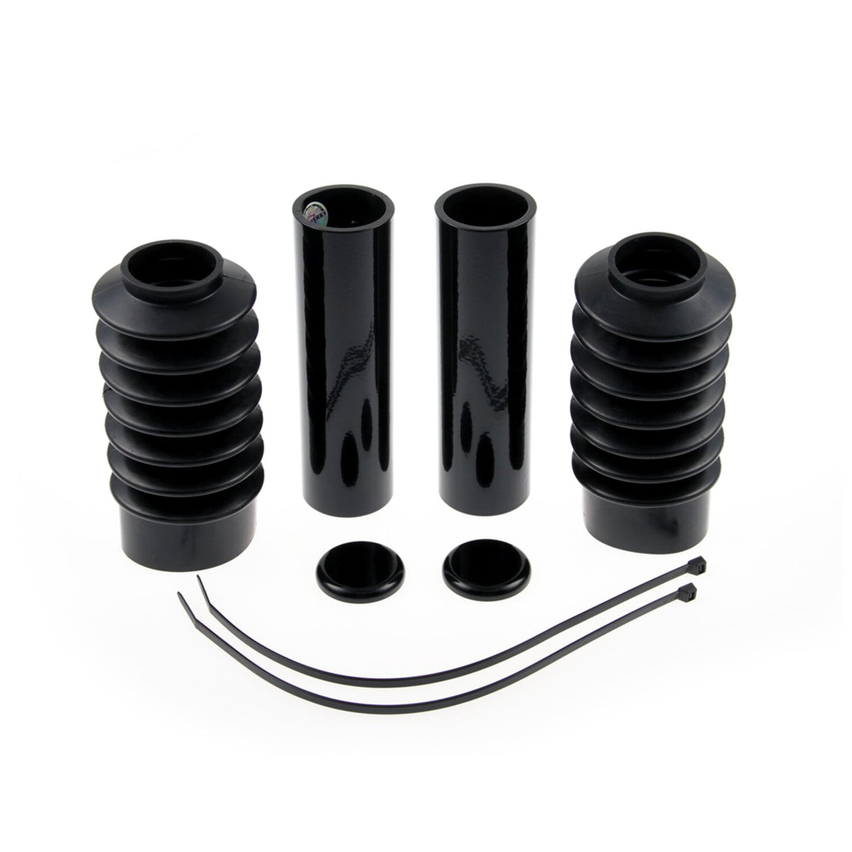 Cult-Werk, 6-piece fork tube cover kit. Gloss black