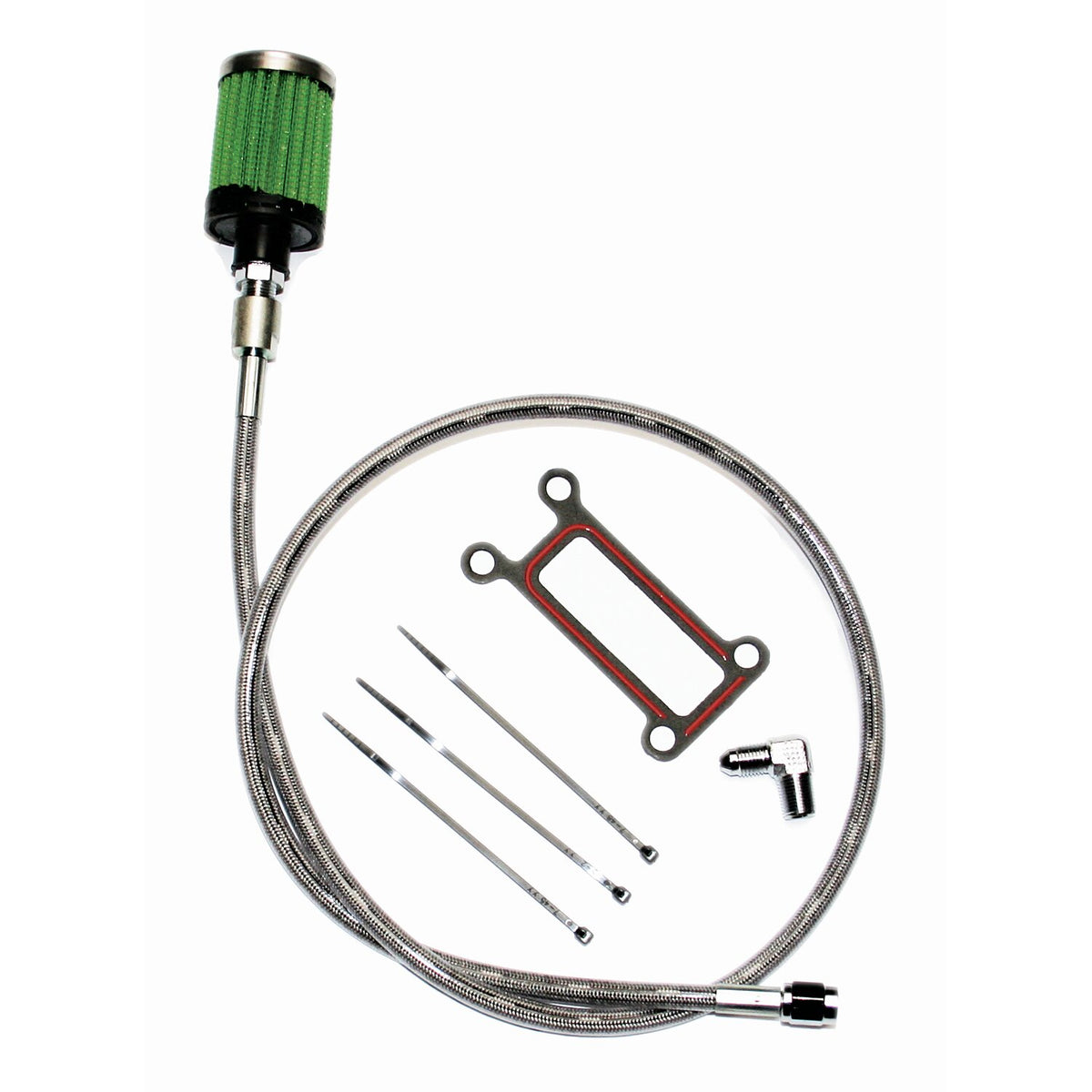 Feuling, oil tank breather kit. Black. Touring