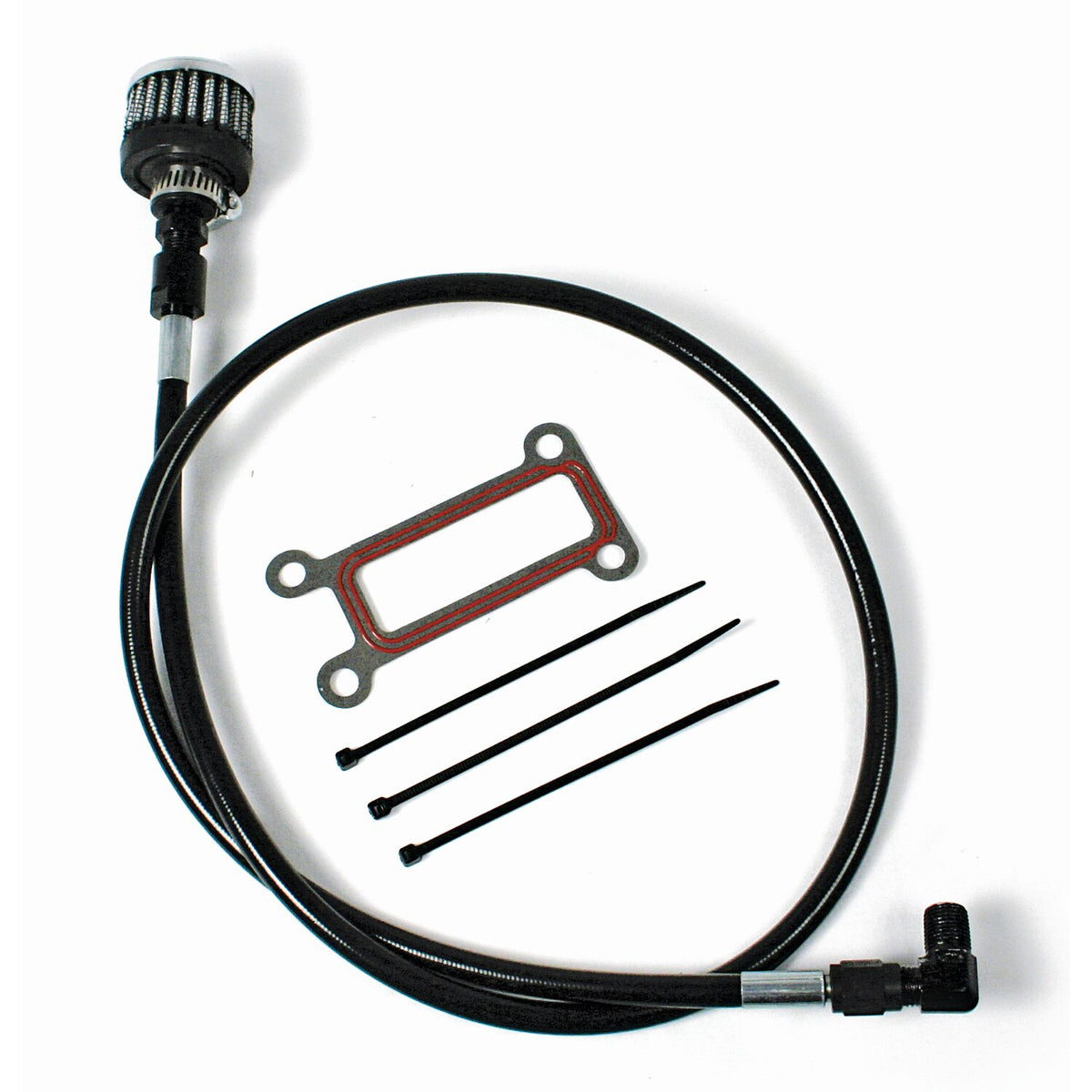 Feuling, oil tank breather kit. Black. Touring