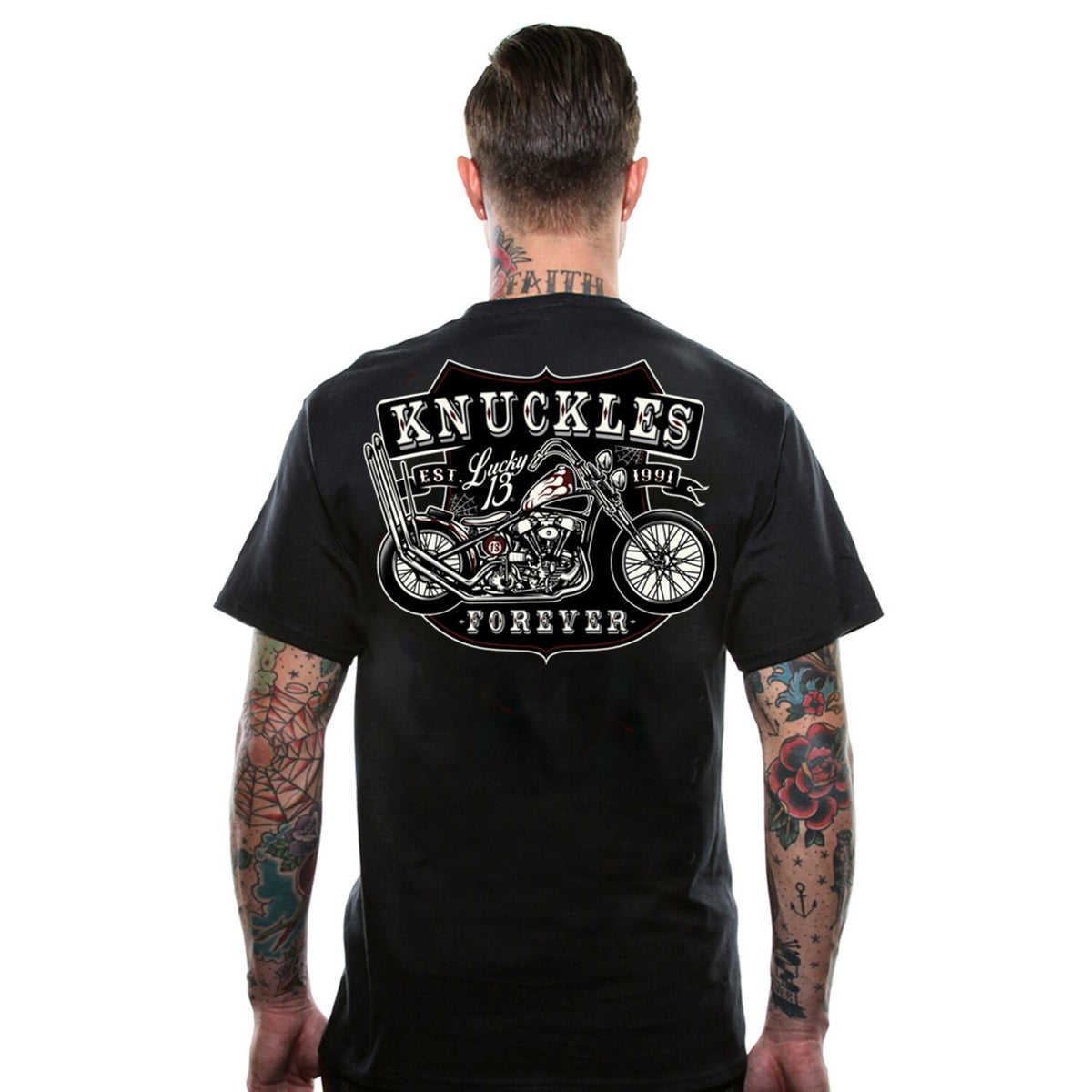 Lucky 13 Knuckles t-shirt black
