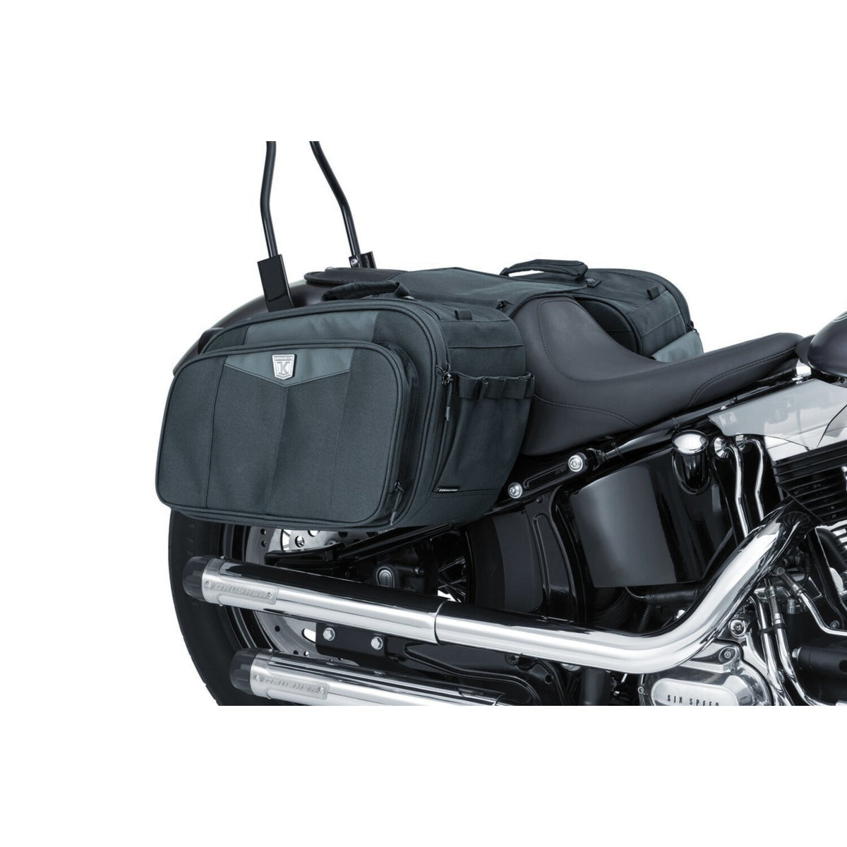 Kuryakyn, Momentum outrider throw-over saddlebags. Black