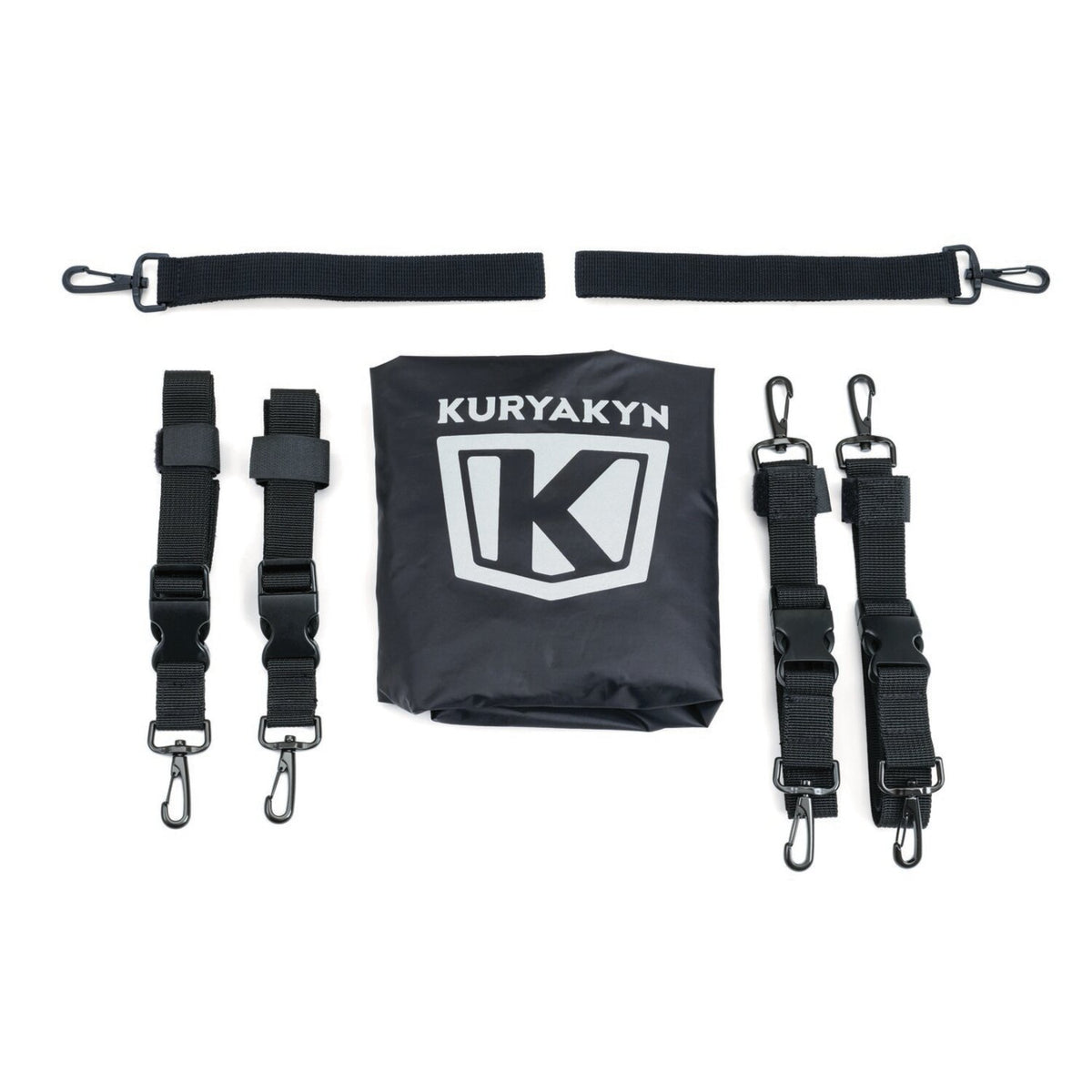 Kuryakyn, Momentum outrider throw-over saddlebags. Black