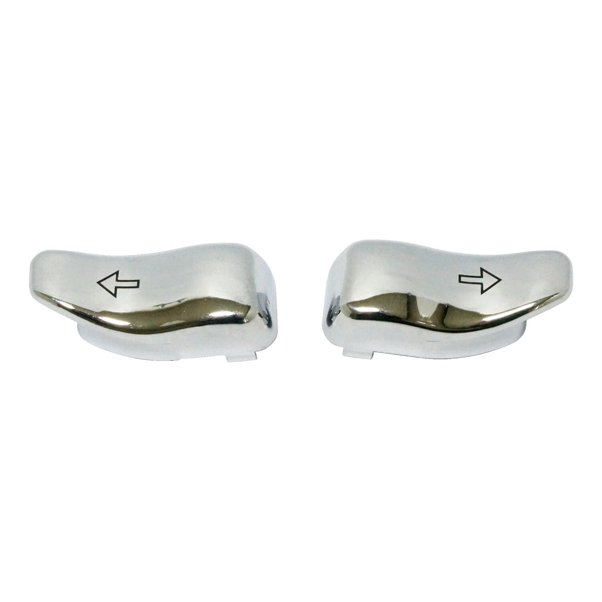 Turn signal switch extender cap set. Chrome