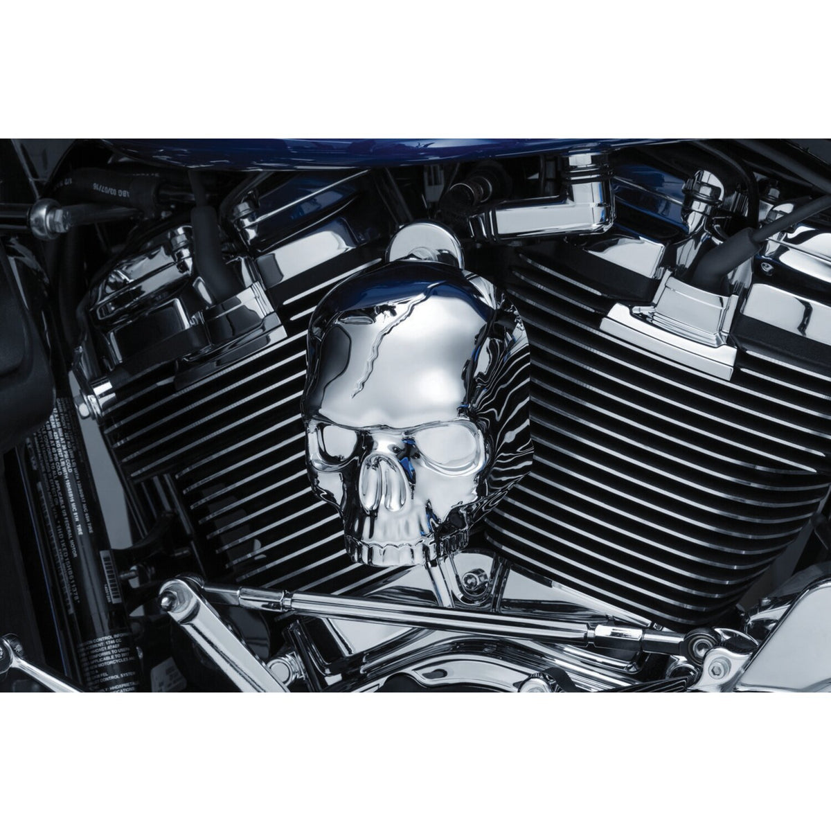 Kuryakyn, Skull horn cover. Chrome
