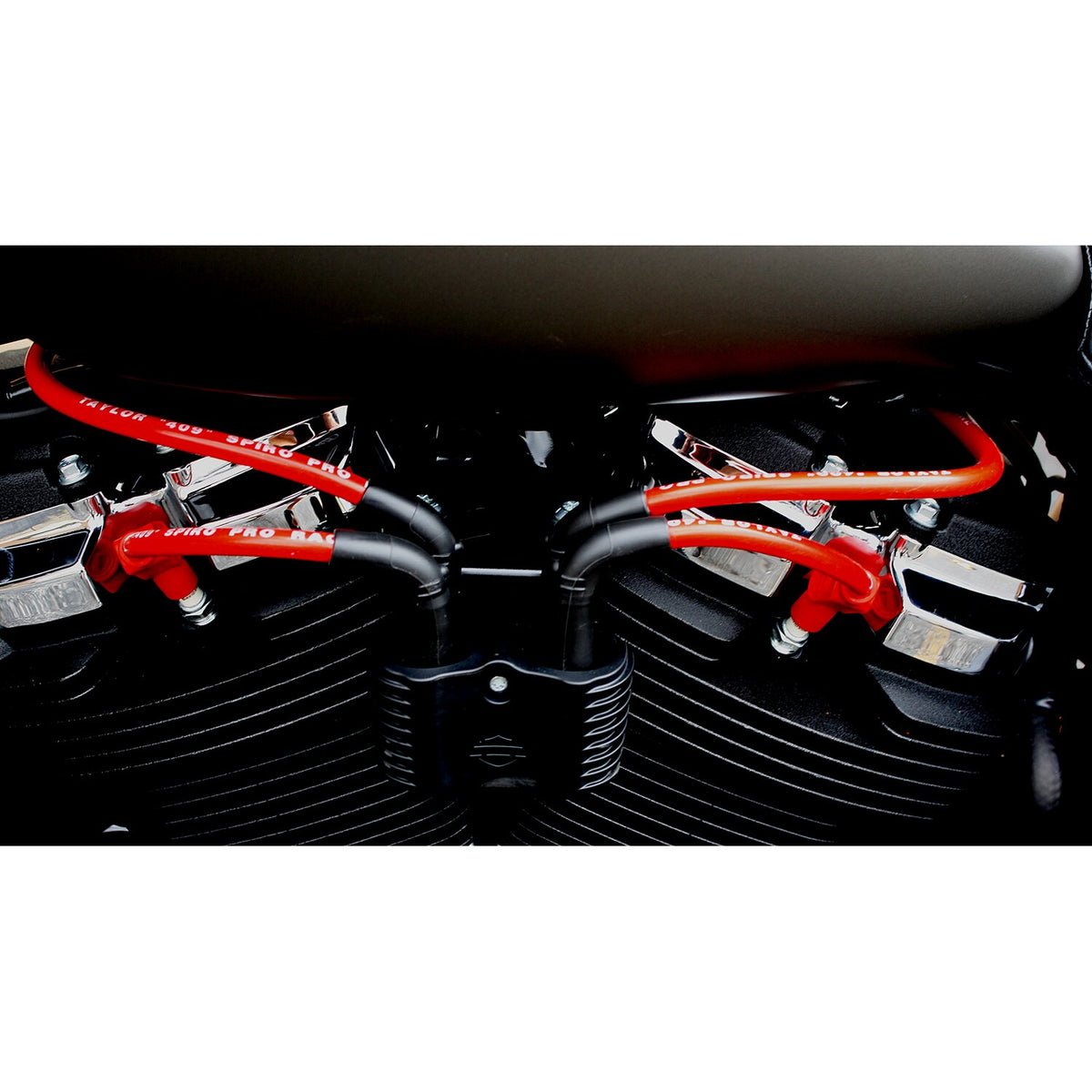 Taylor, 409 Pro-Race spark plug wire set. Red