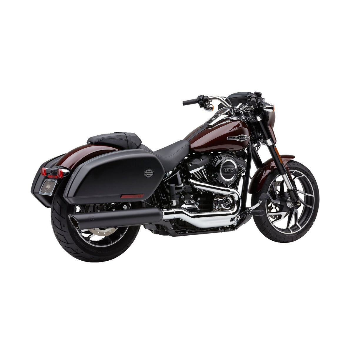 Cobra, 909 Twins 4" slip-on mufflers. Black