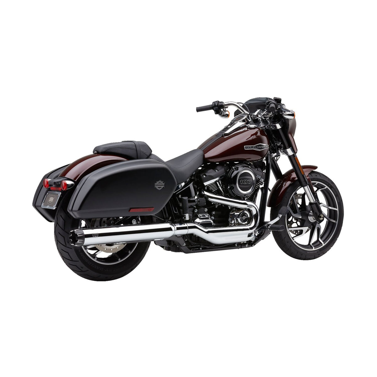 Cobra, Dual Cut 4" slip-on muffler. Chrome
