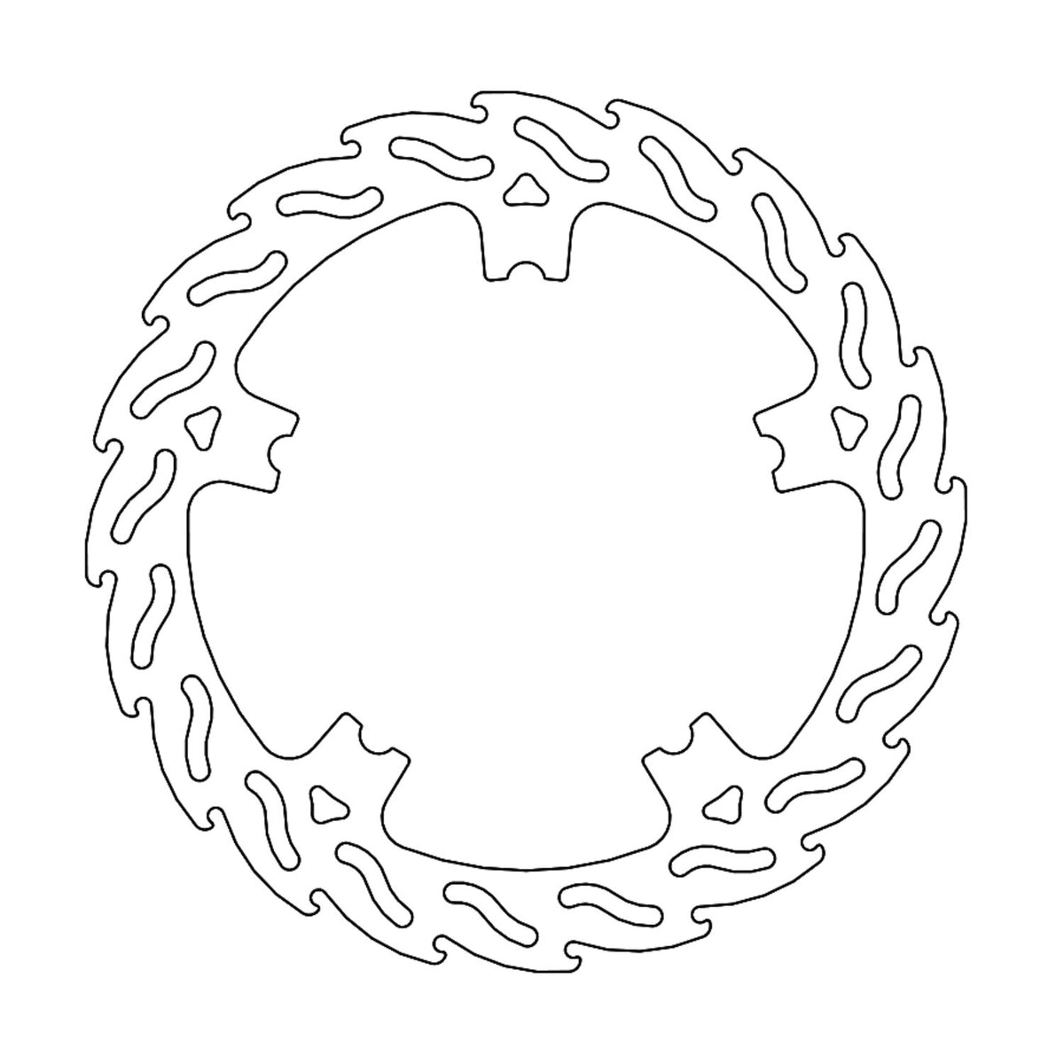 Moto-Master, Flame front brake rotor. Front right
