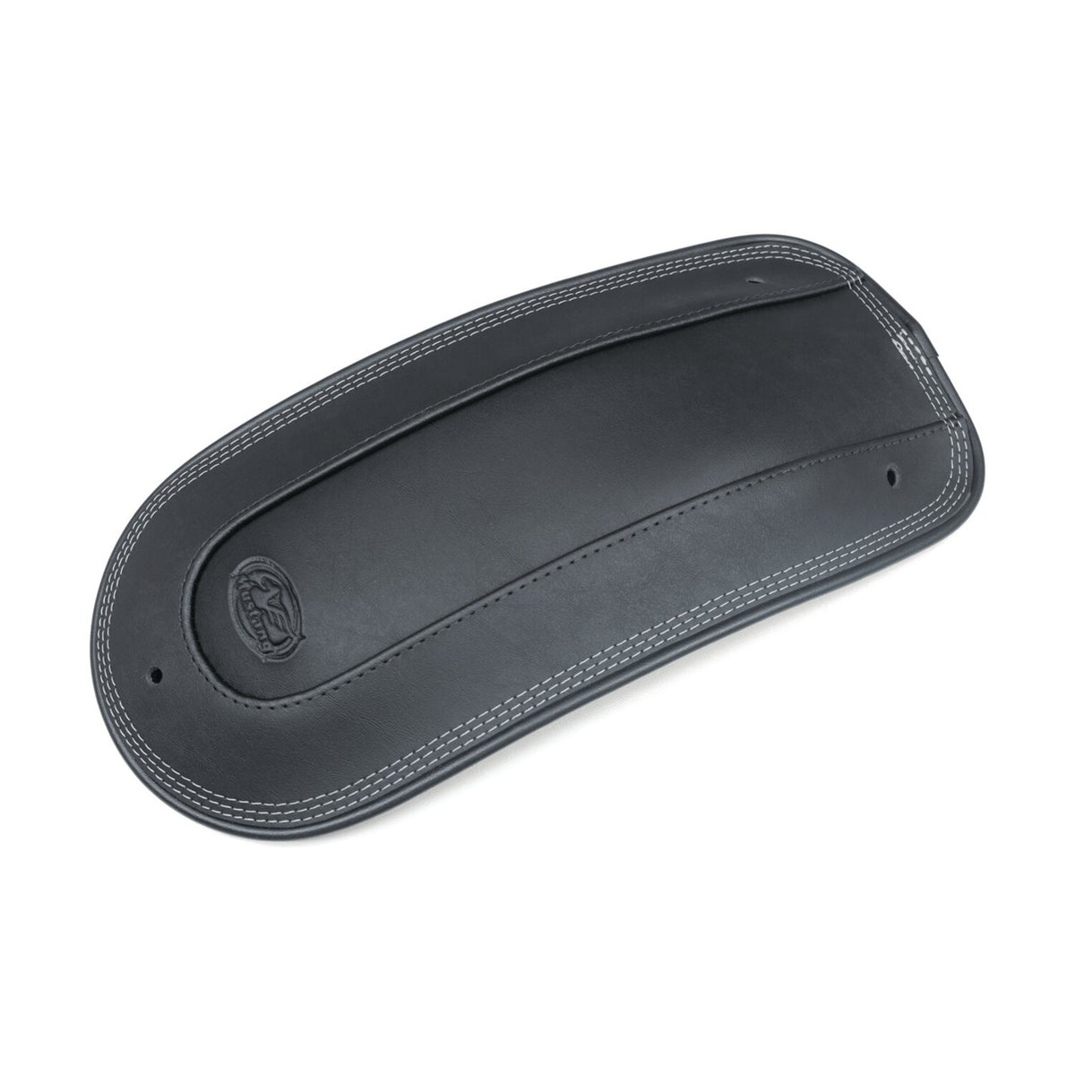 Mustang, rear fender bib. Plain with braided edges