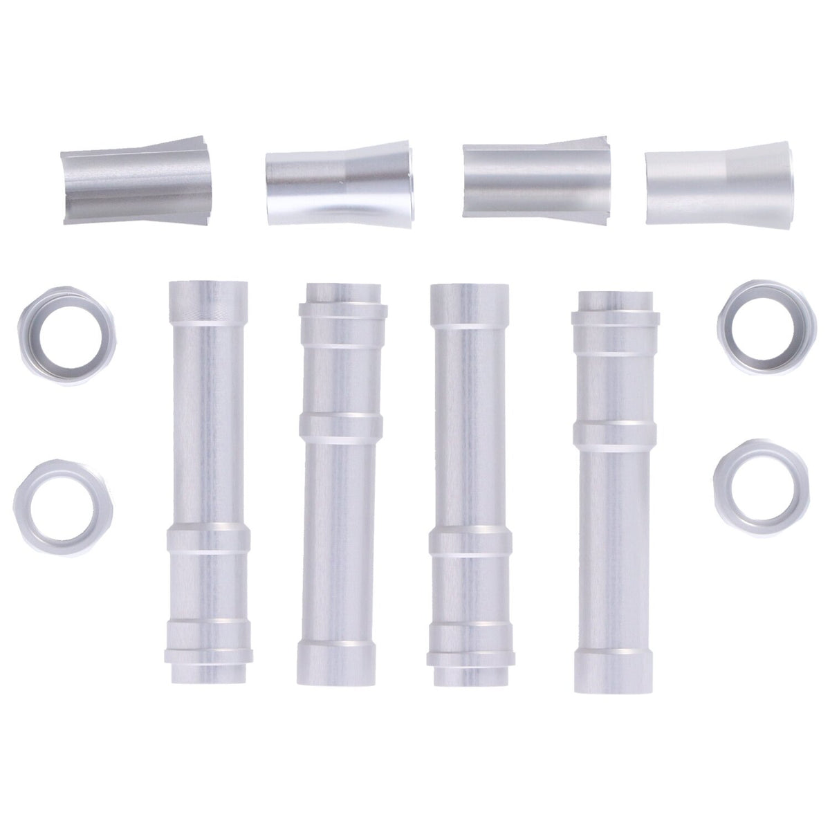 Dippert, Twin Cam aluminum pushrod cover set. Silver