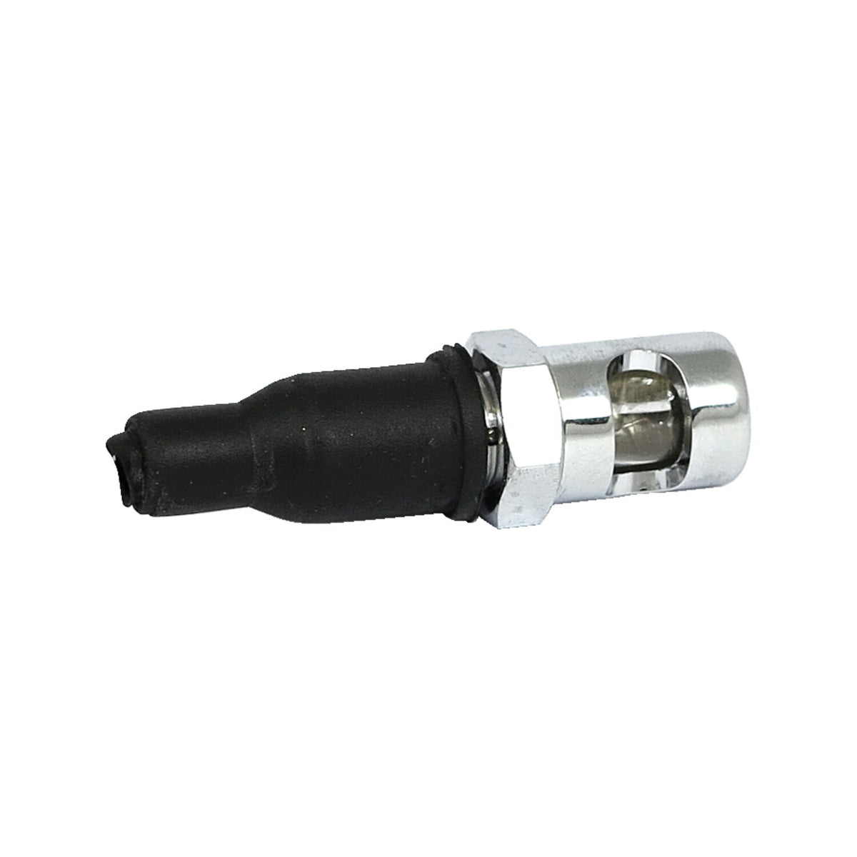 License plate light mount bolt. Plain. Chrome