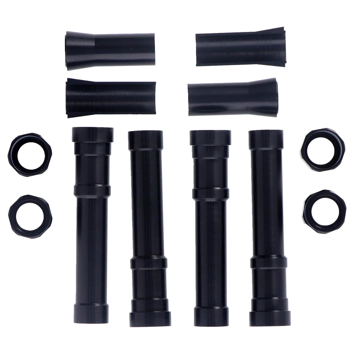 Dippert, Panhead aluminum pushrod cover set. Black