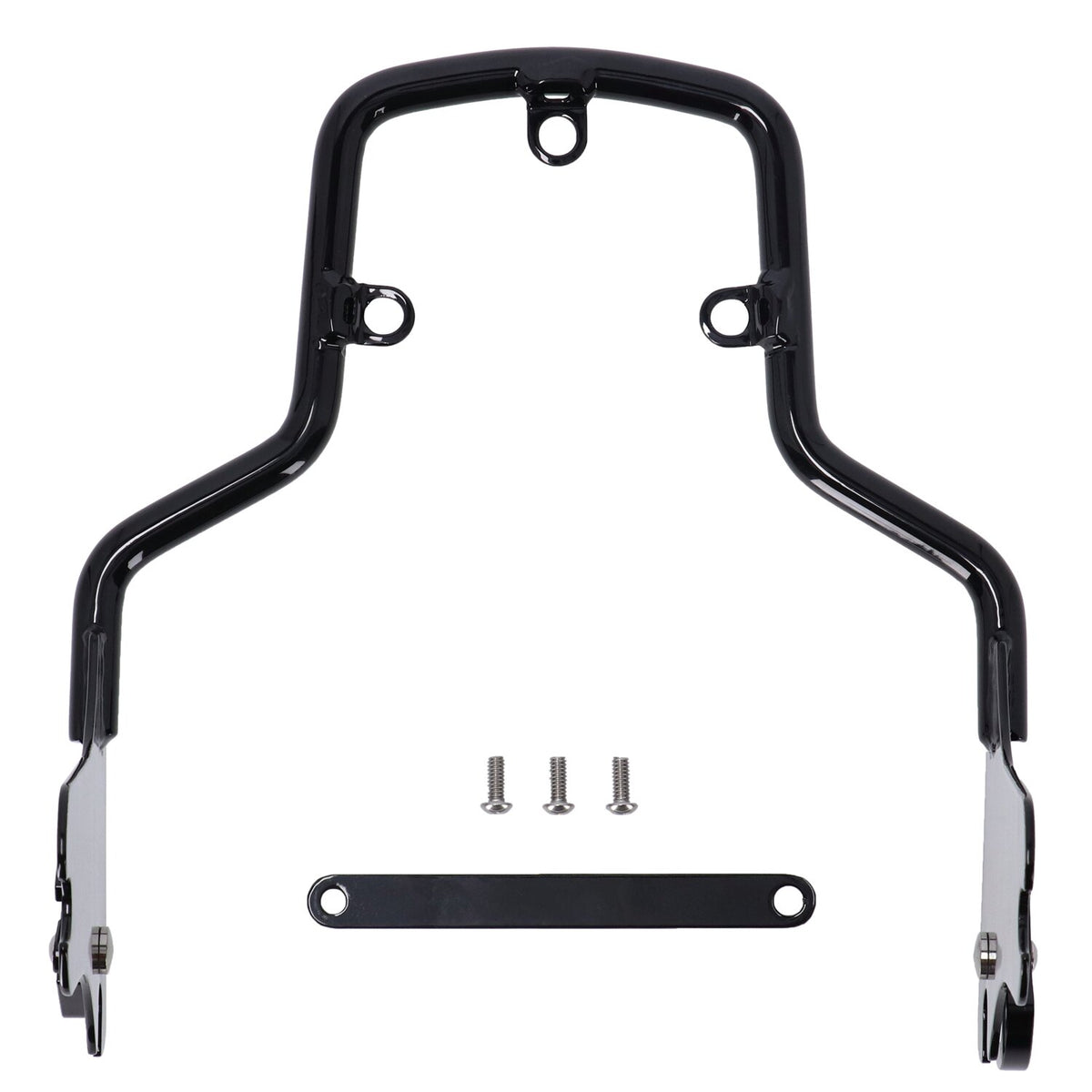 Sissy bar kit 1-piece upright. Gloss black