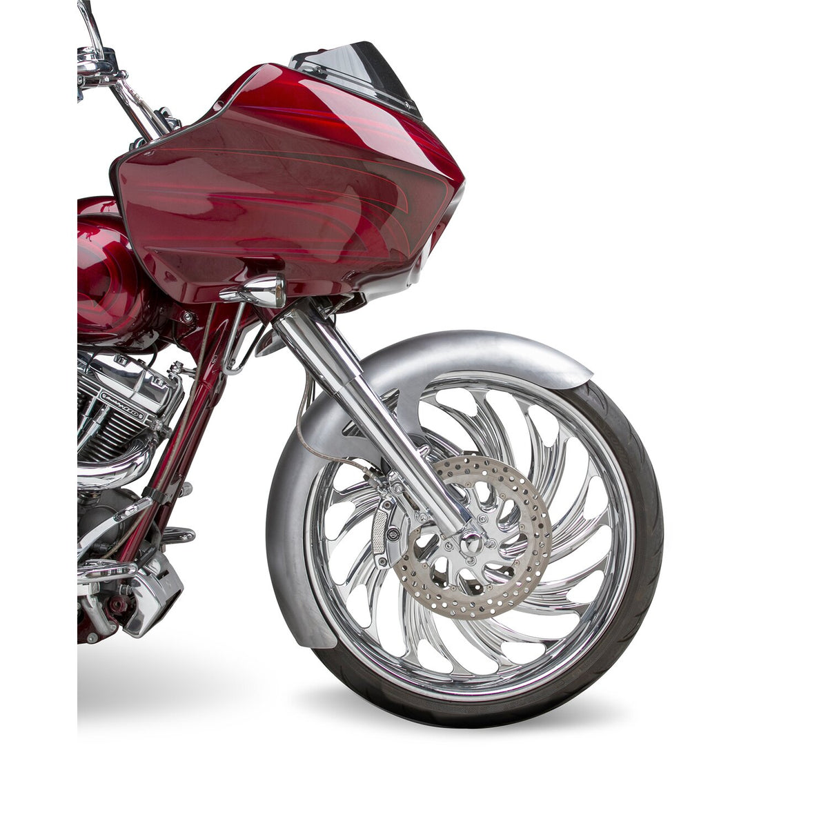 Arlen Ness, 23" real steel Rapper front fender
