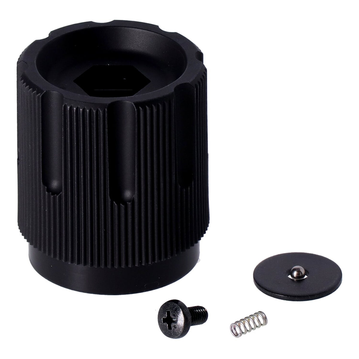 Knob, pre-load adjustable shock absorber