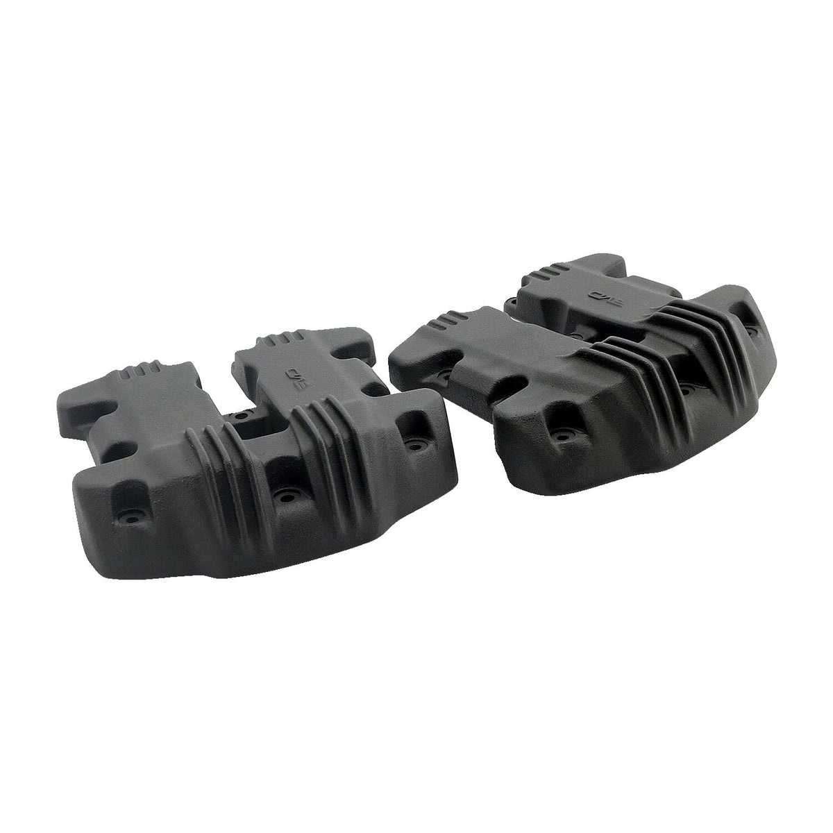 EMD, 'Ribbed Style' rocker cover set. Black