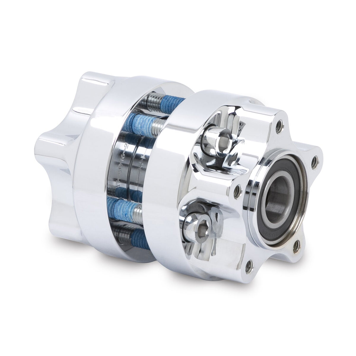 Arlen Ness, wheel hub front. Chrome DF