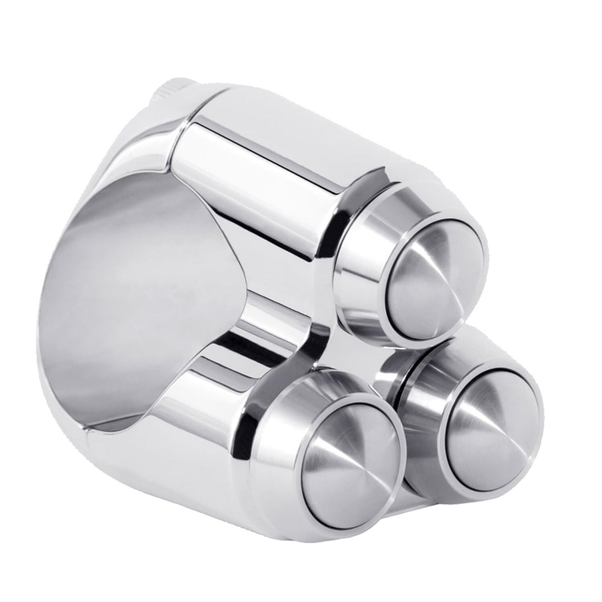 Motone, micro switch with 3 buttons. Chrome