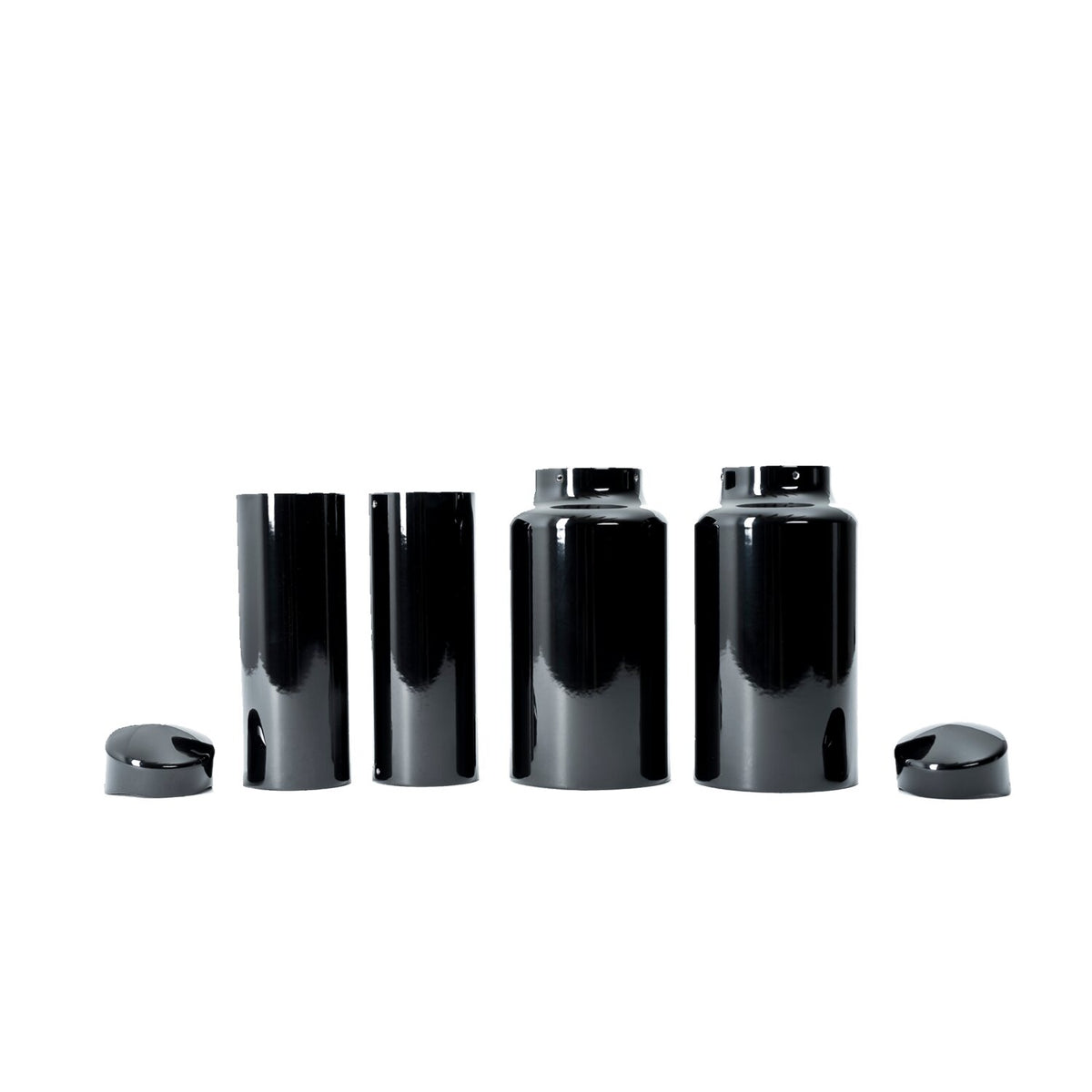Killer Custom, 'Aggressor' series full fork cover set. Black