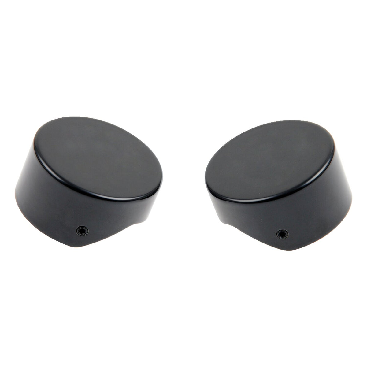 Cult-Werk, 2-piece fork tube cap bolt cover kit. Black