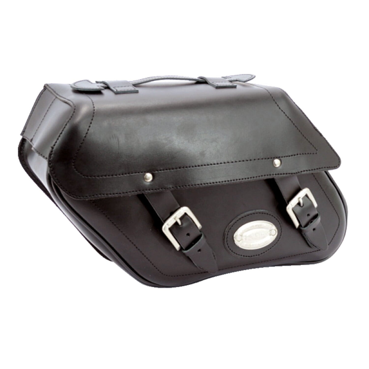 Longride, leather smooth saddlebags #149