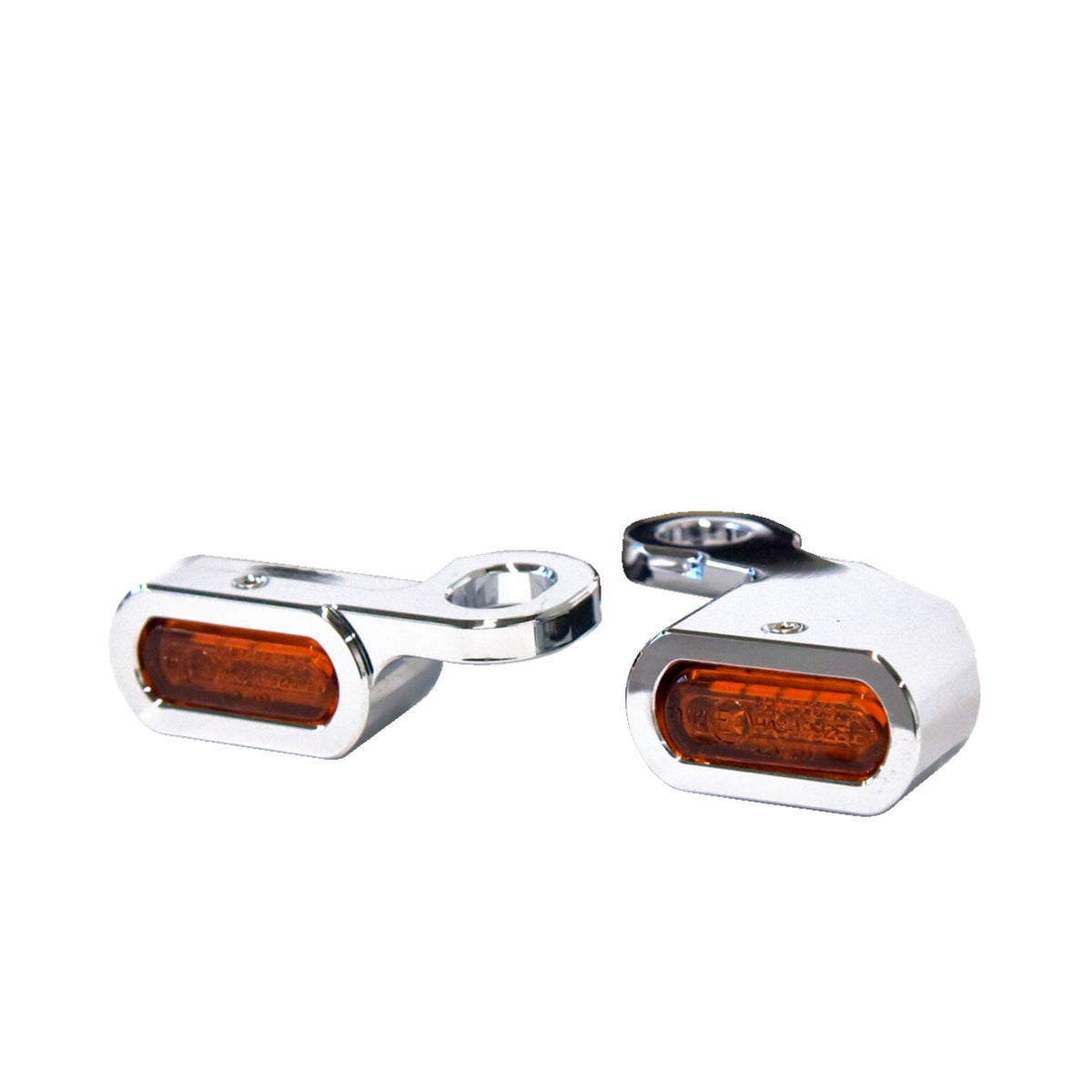 Fastline, below bar LED turn signal set. Chrome