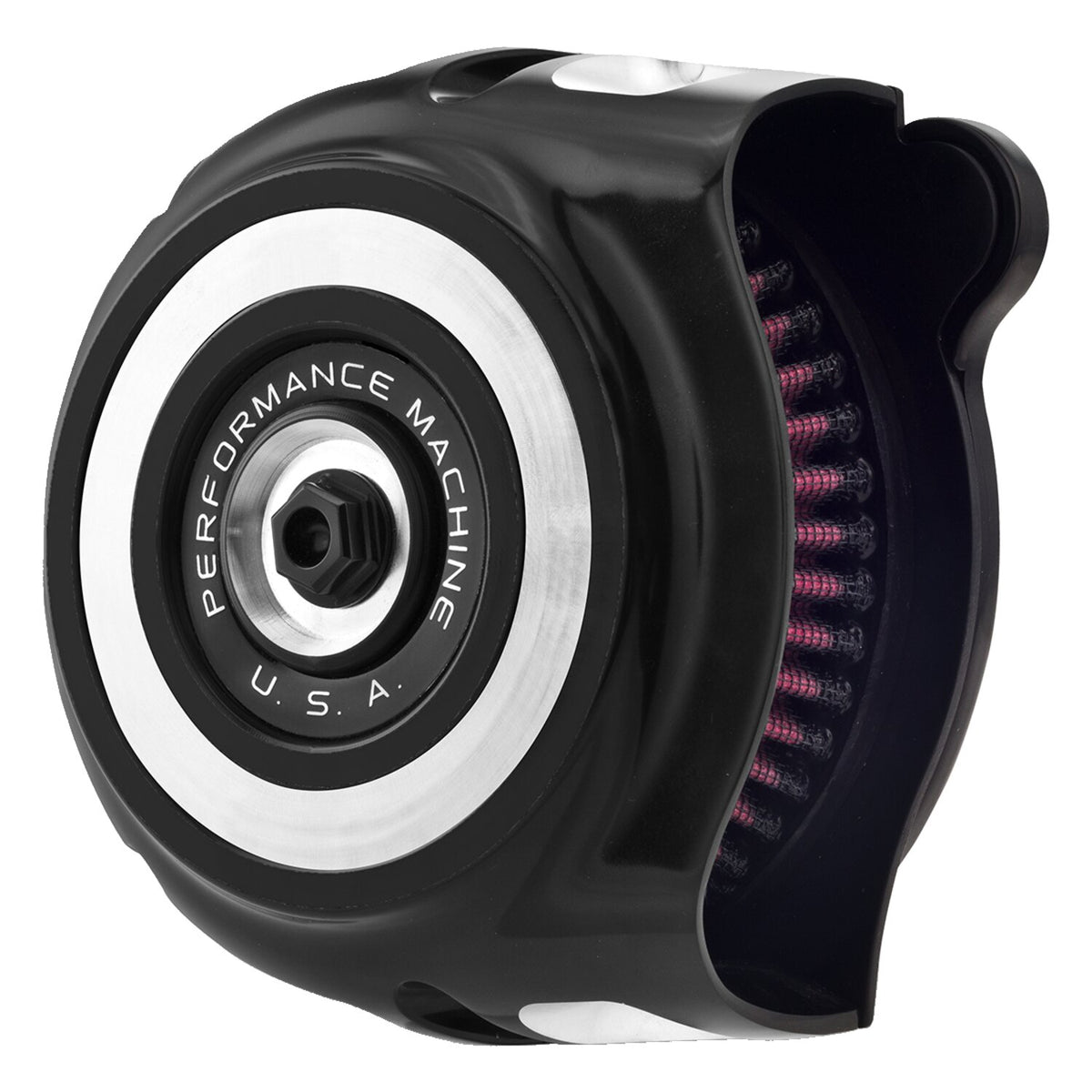 PM, 'Vintage' air cleaner kit. Black CC