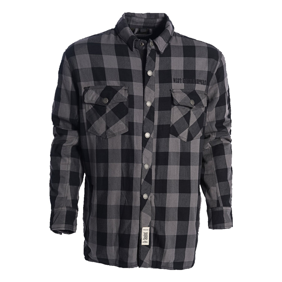 WCC Dominator riding flannel shirt grey/black CE appr.