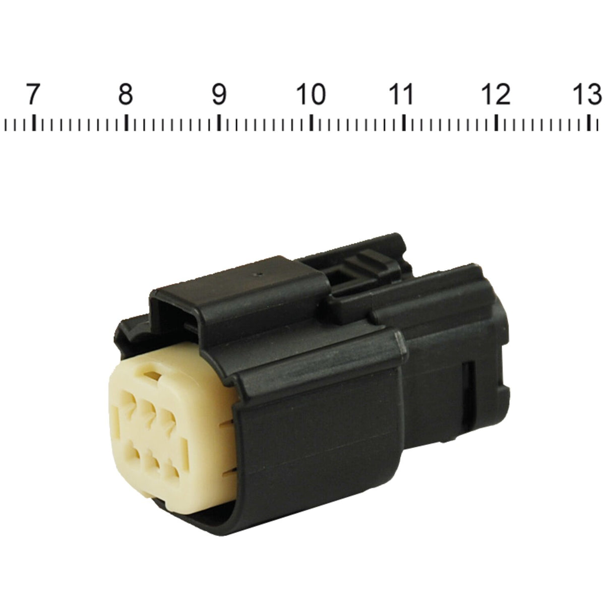 NAMZ, Molex MX-150 connector. Black, plug, 6-pin