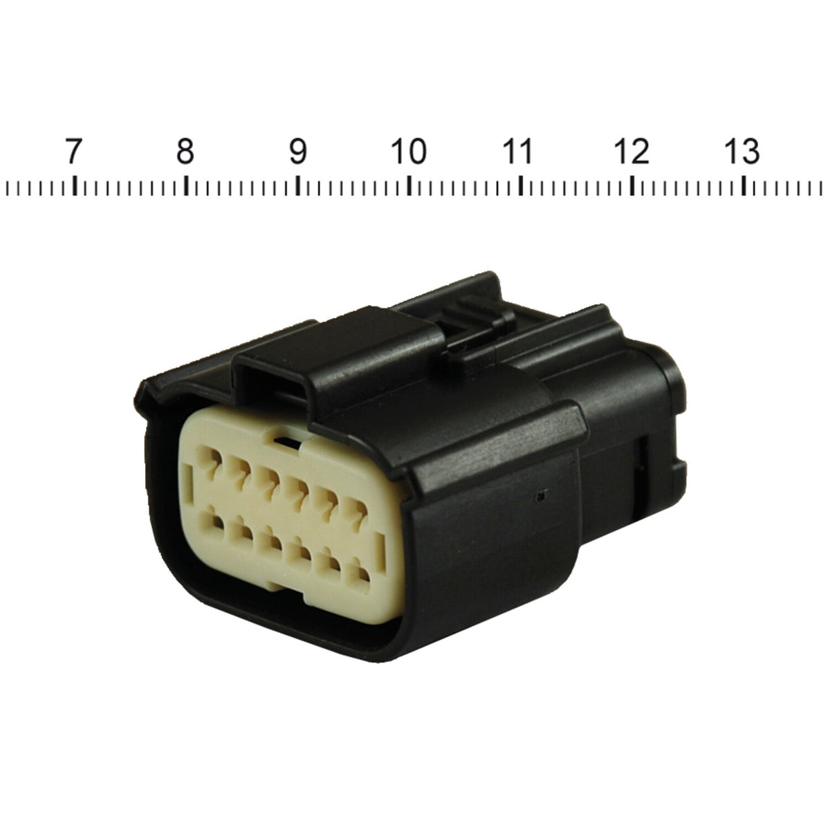 NAMZ, Molex MX-150 connector. Black, plug, 12-pin