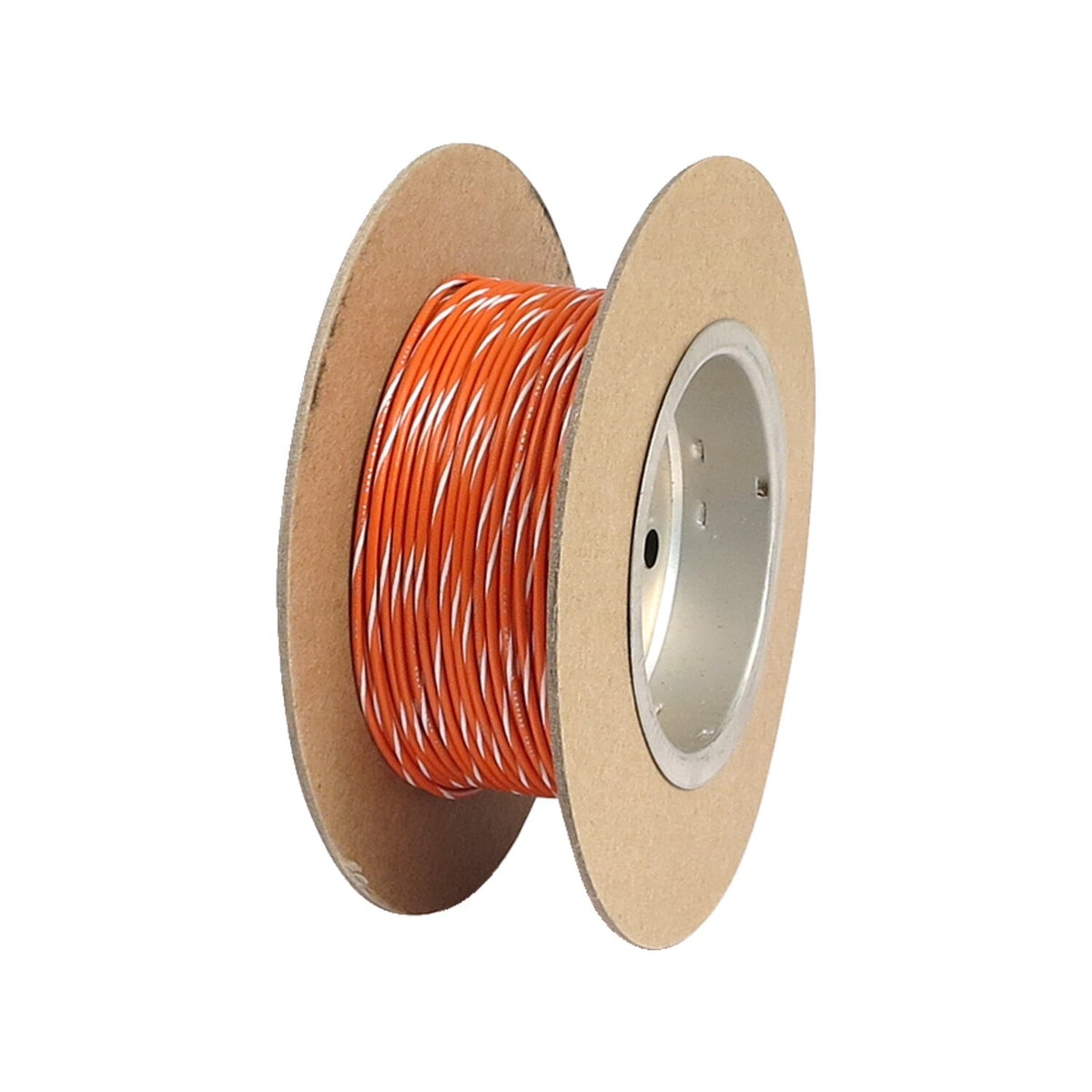 NAMZ, wire on spool. 18 gauge, 100ft. Orange/White stripe