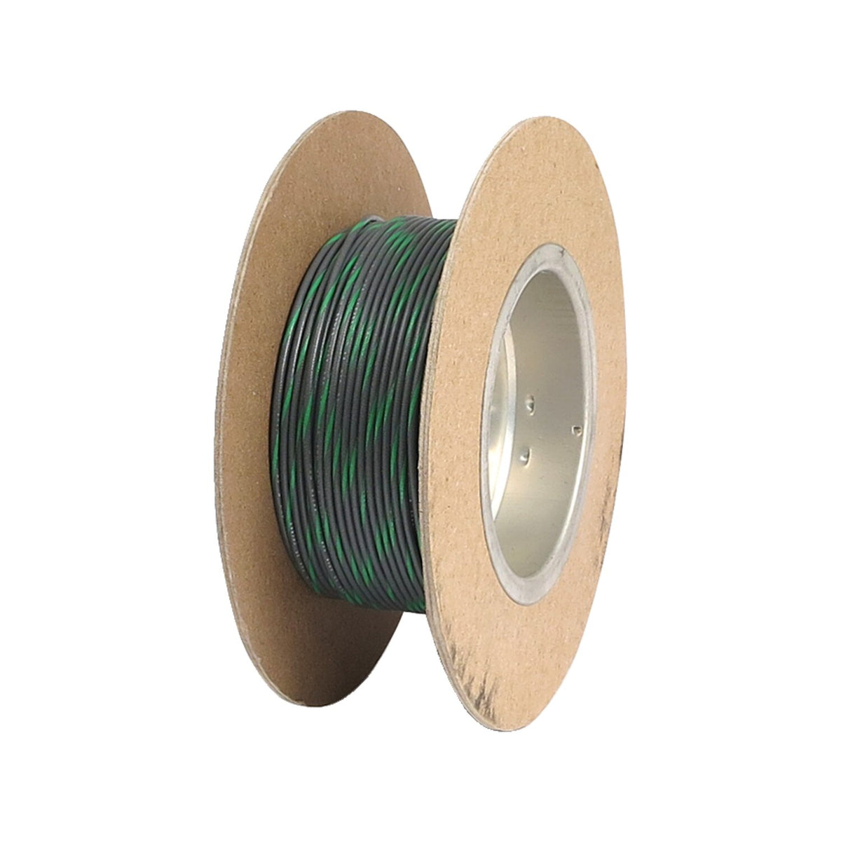 NAMZ, wire on spool. 18 gauge, 100ft. Gray/Green stripe
