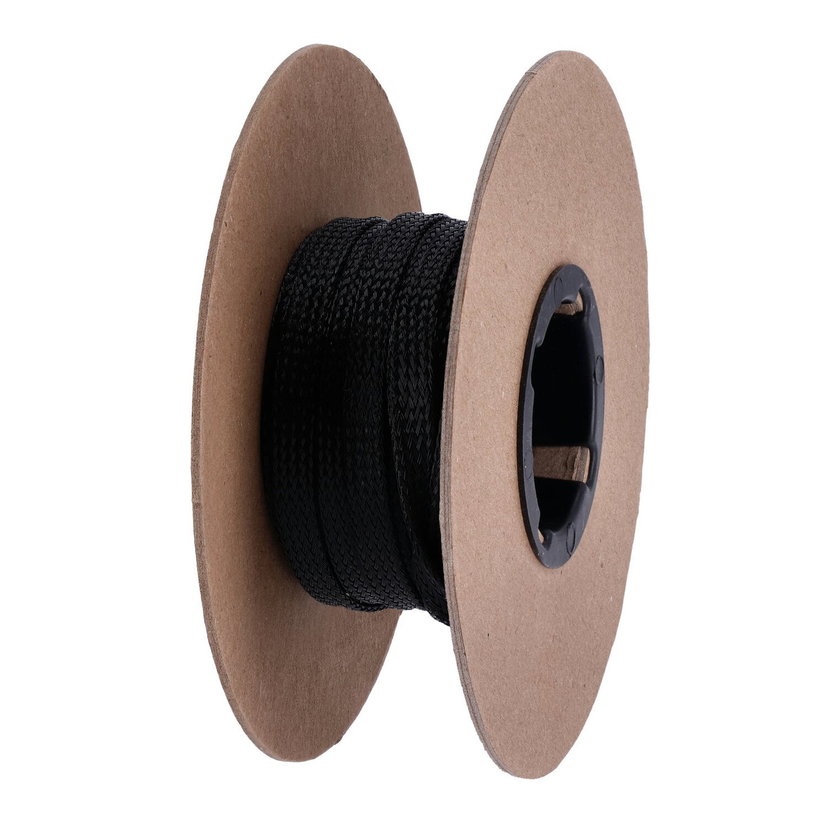 NAMZ, braided flex sleeving. Black, 3/8" (9.53mm) ID