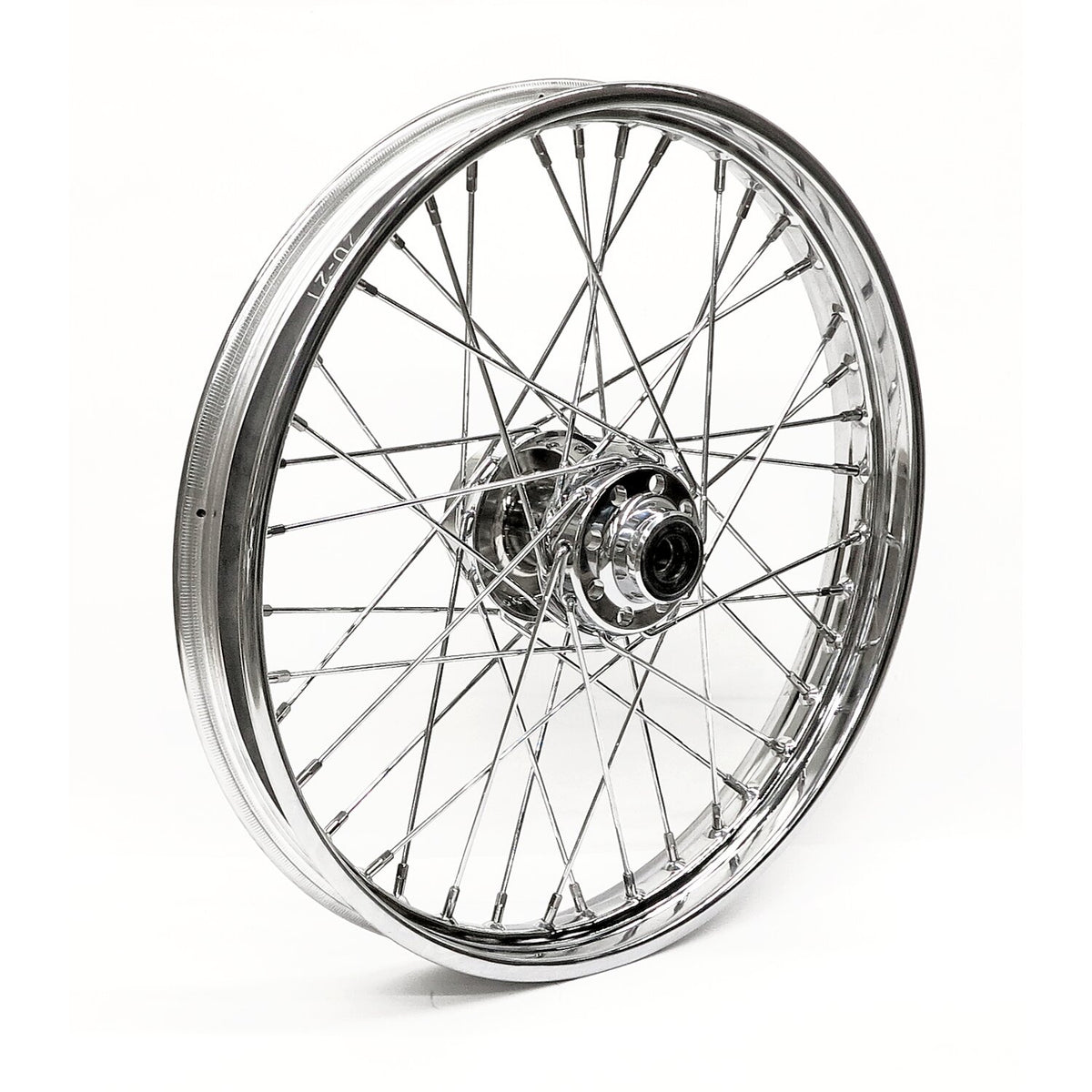 2.15 x 21 front wheel 40 spokes chrome