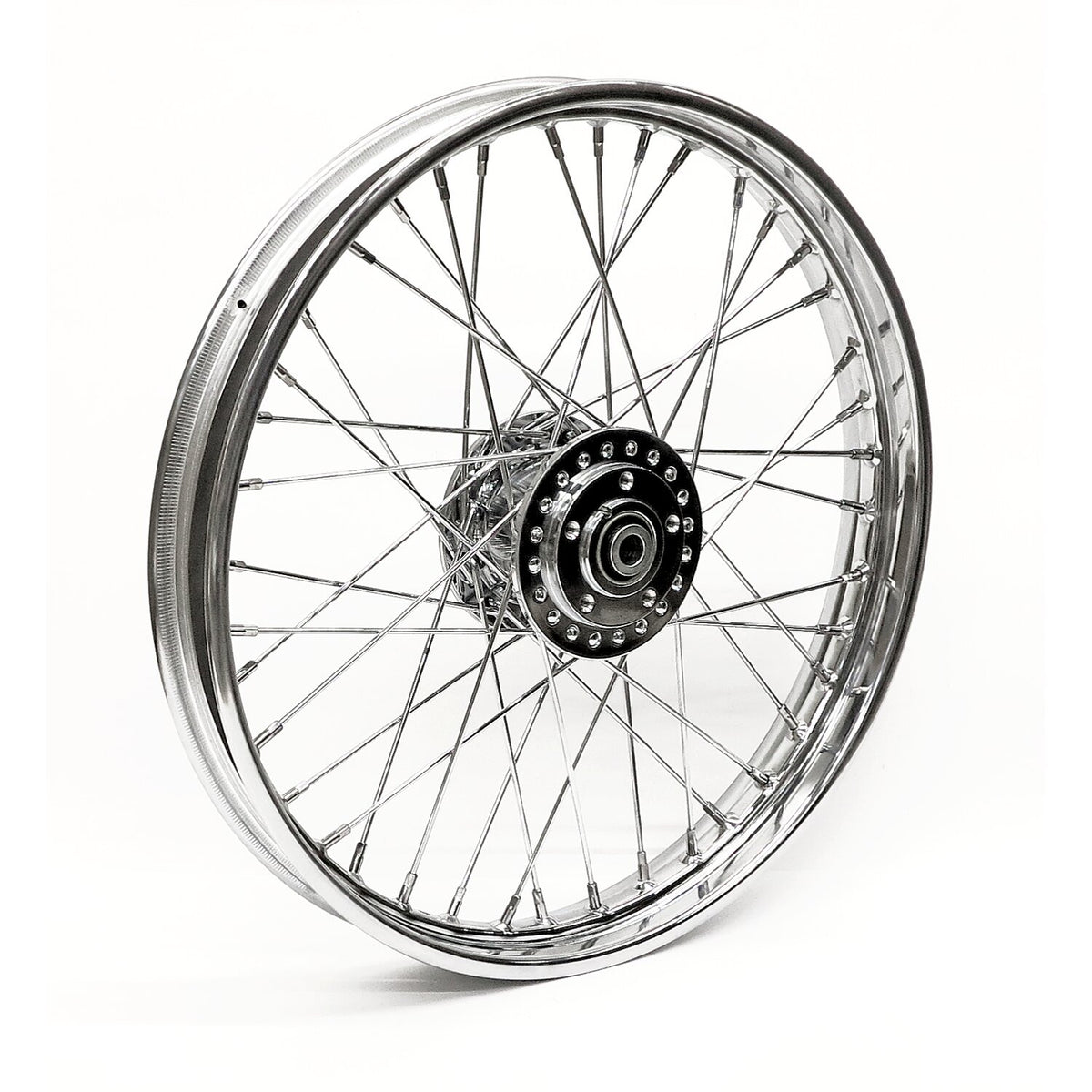 2.15 x 21 front wheel 40 spokes chrome
