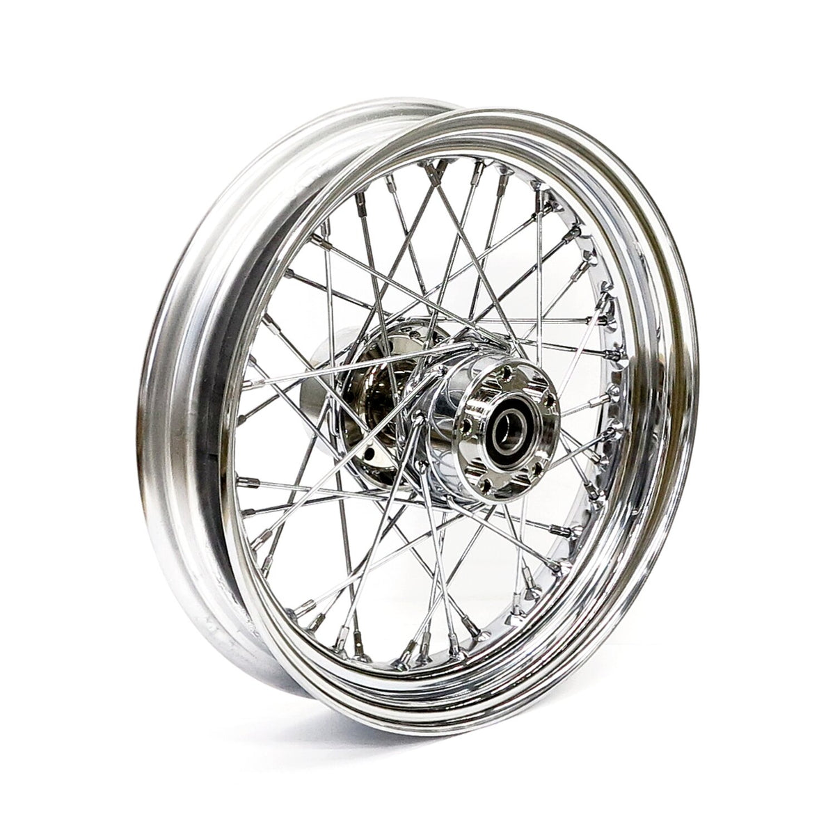 3.00 x 16 rear wheel 40 spokes chrome