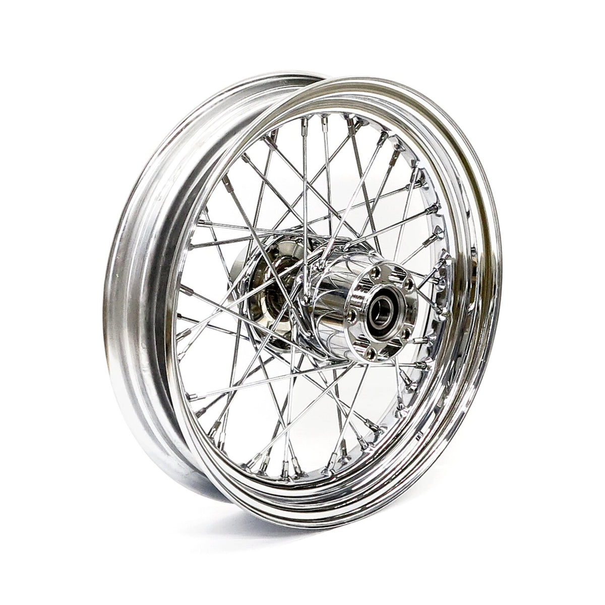 3.00 x 16 rear wheel 40 spokes chrome