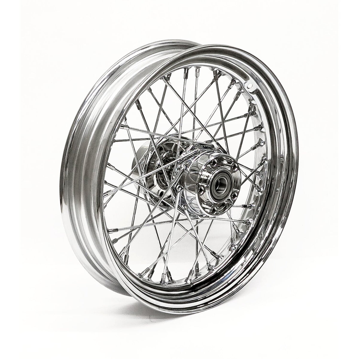 3.00 x 16 rear wheel 40 spokes chrome