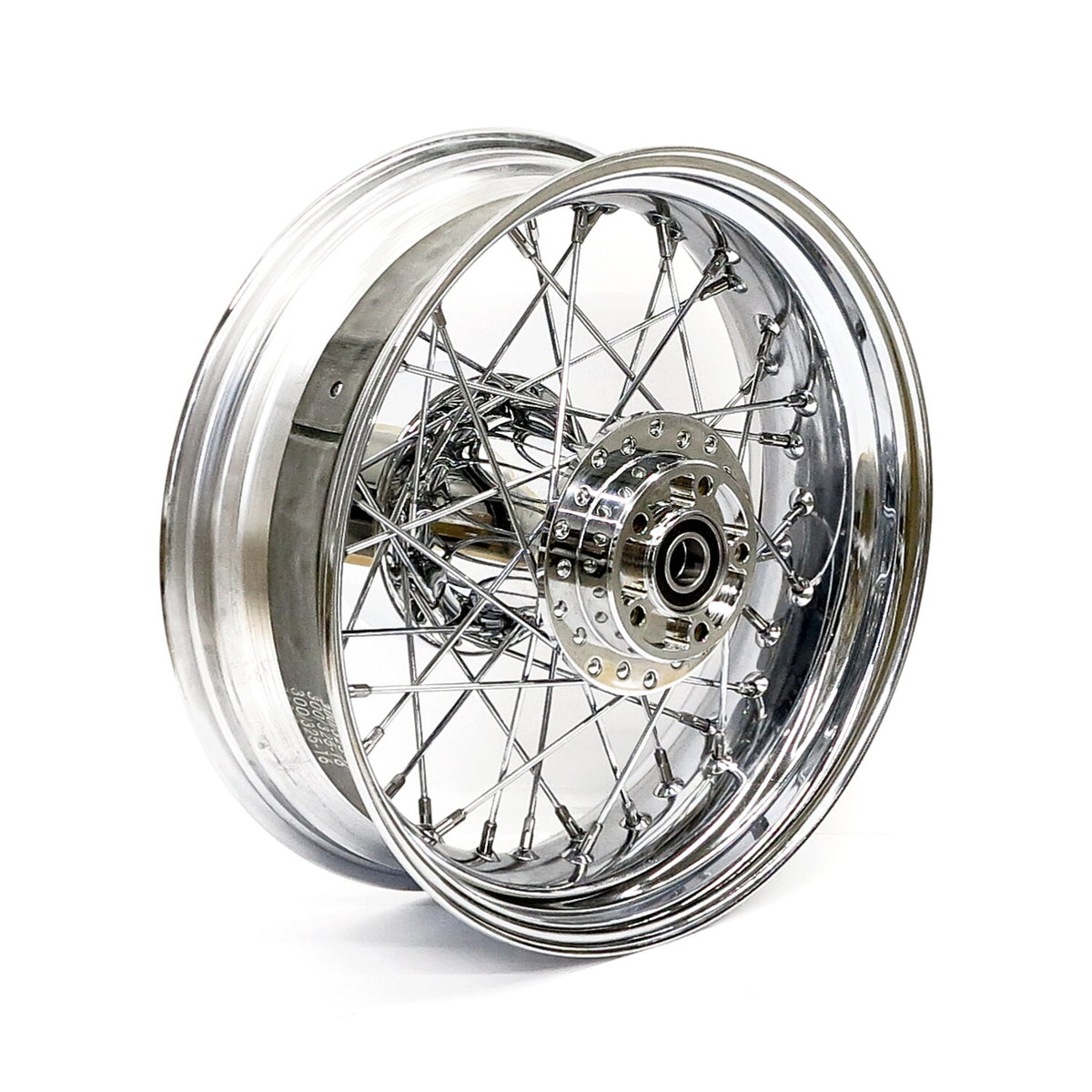 5.00 x 16 rear wheel 40 spokes chrome