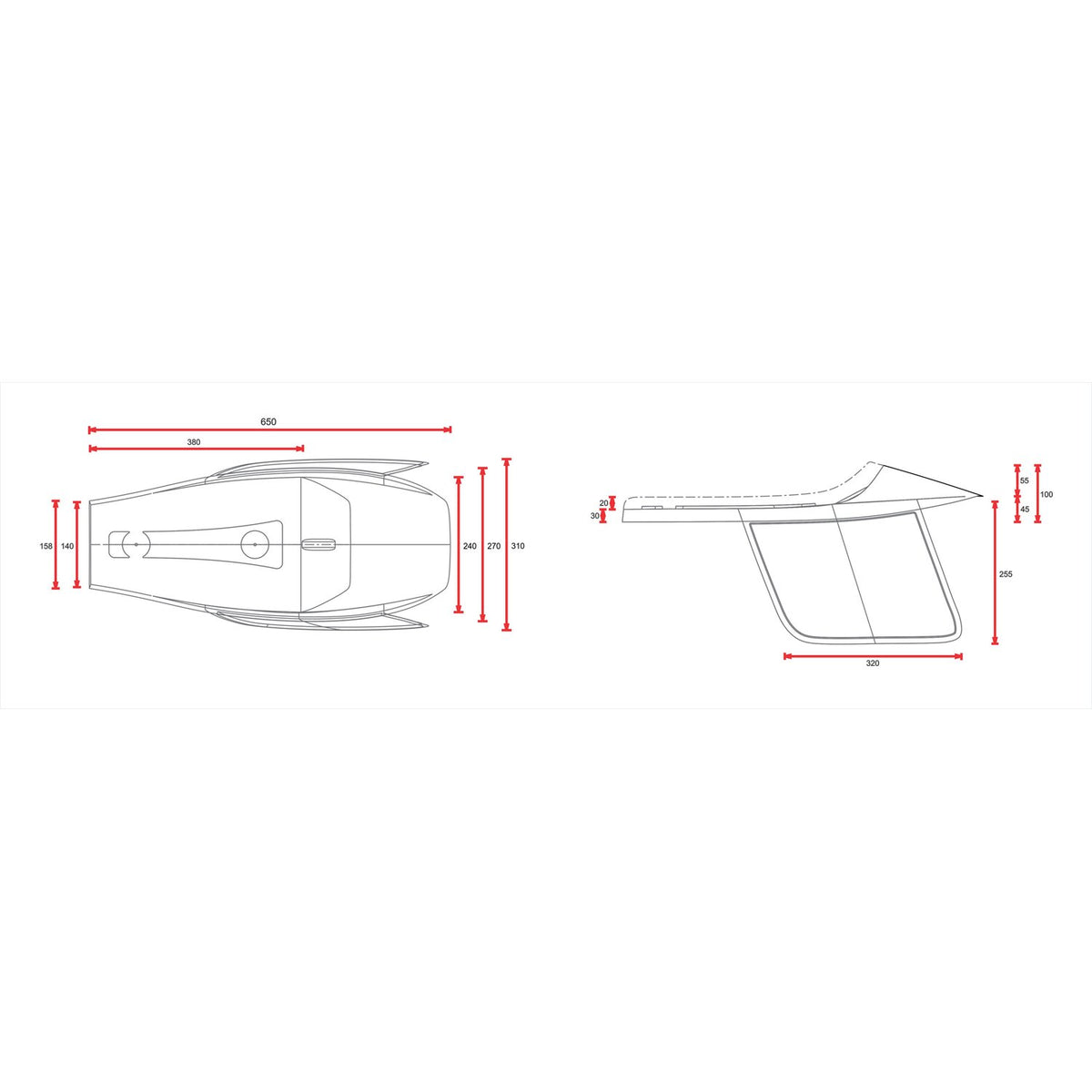 C-Racer, Flat Racer SCR4 seat. Dark brown