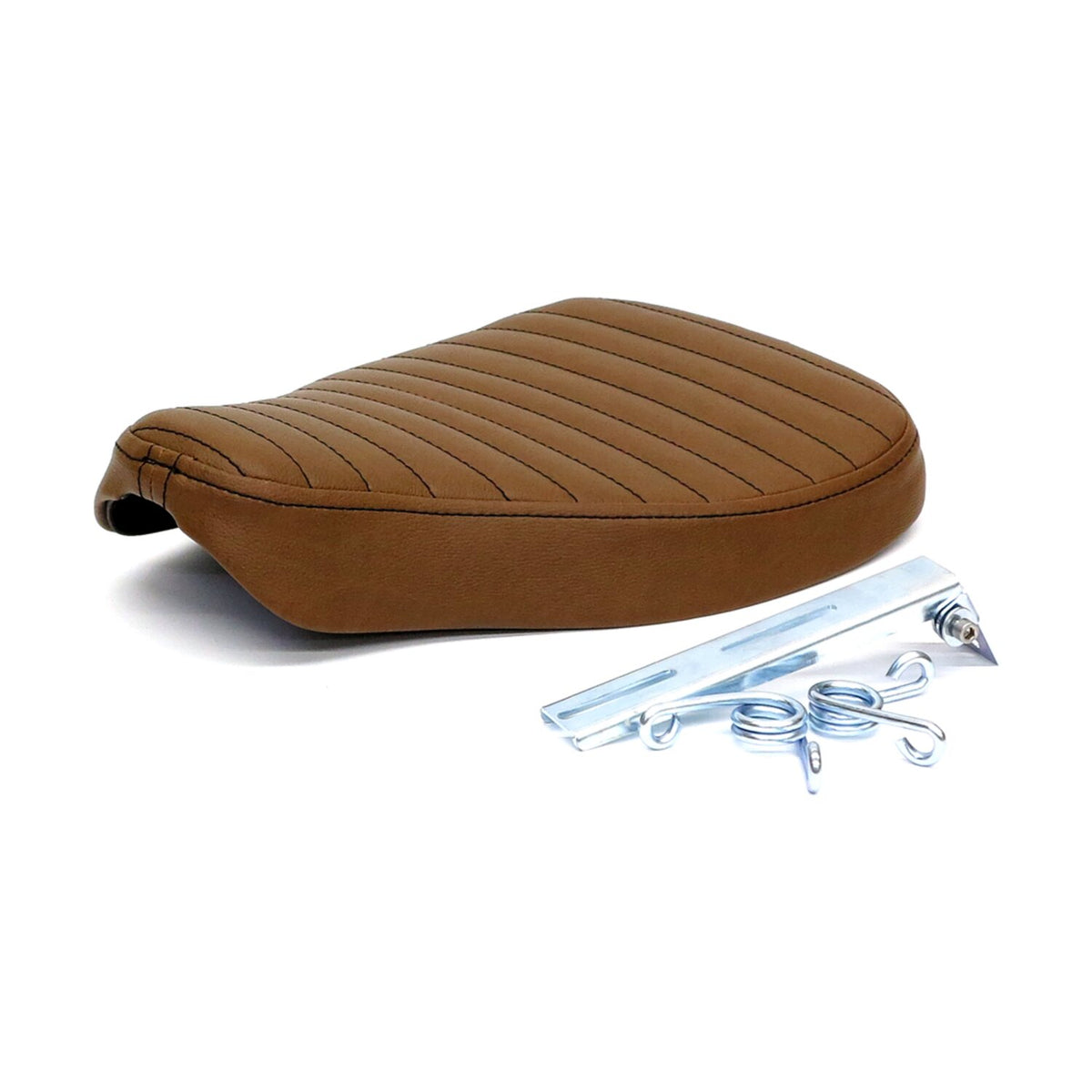 C-Racer, Classic bobber solo seat. Large. Dark brown