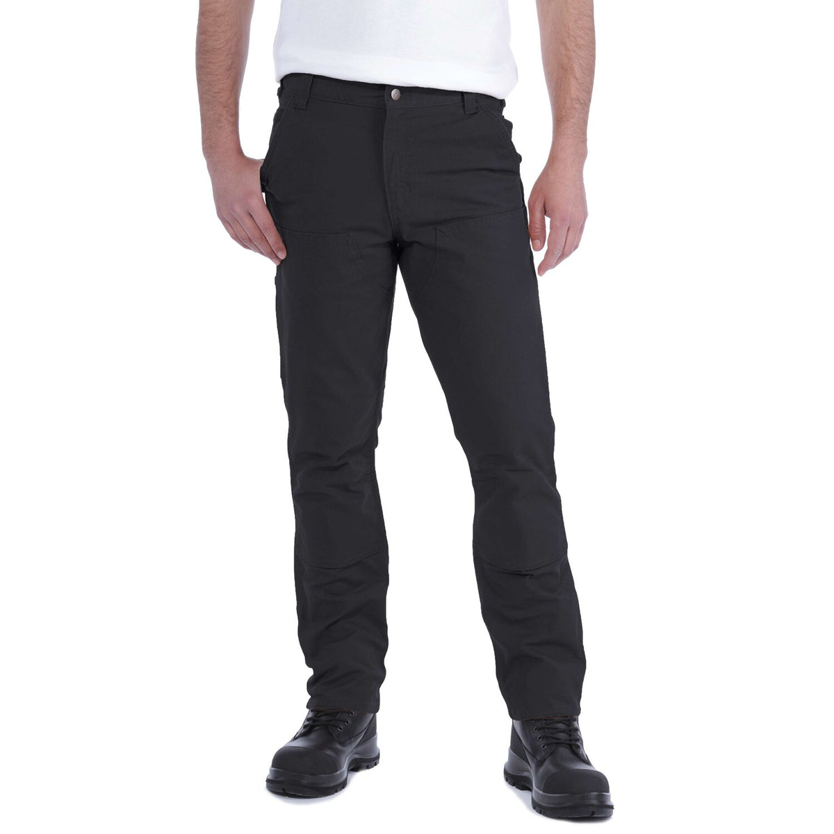 Carhartt work pants stretch duck double front black