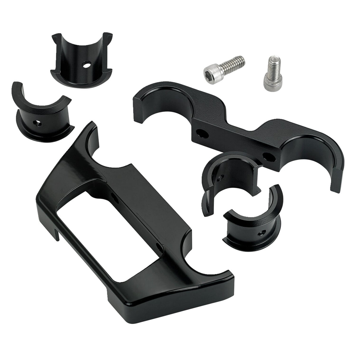 Biltwell, digital Softail dash panel housing. Black