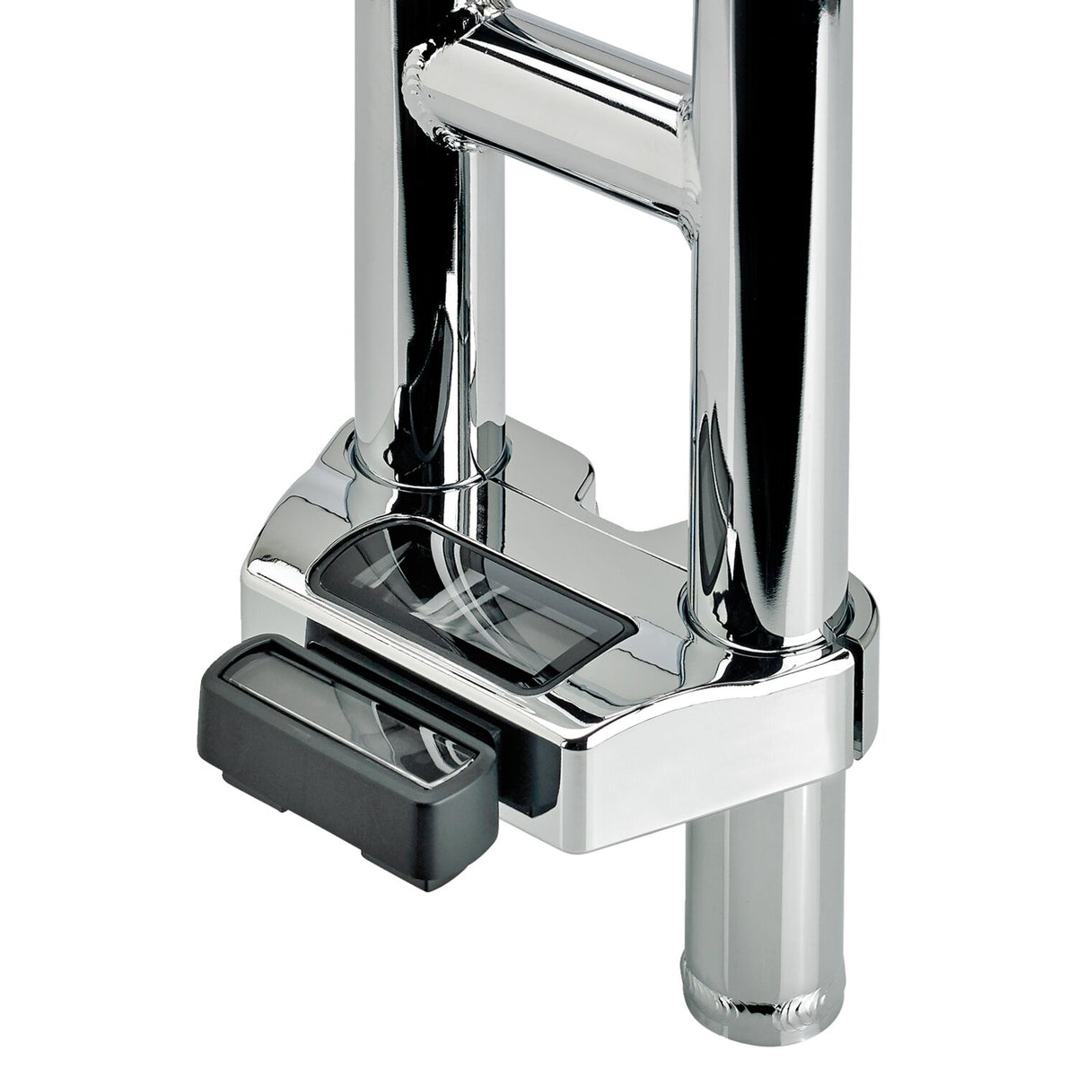 Biltwell, digital Softail dash panel housing. Chrome