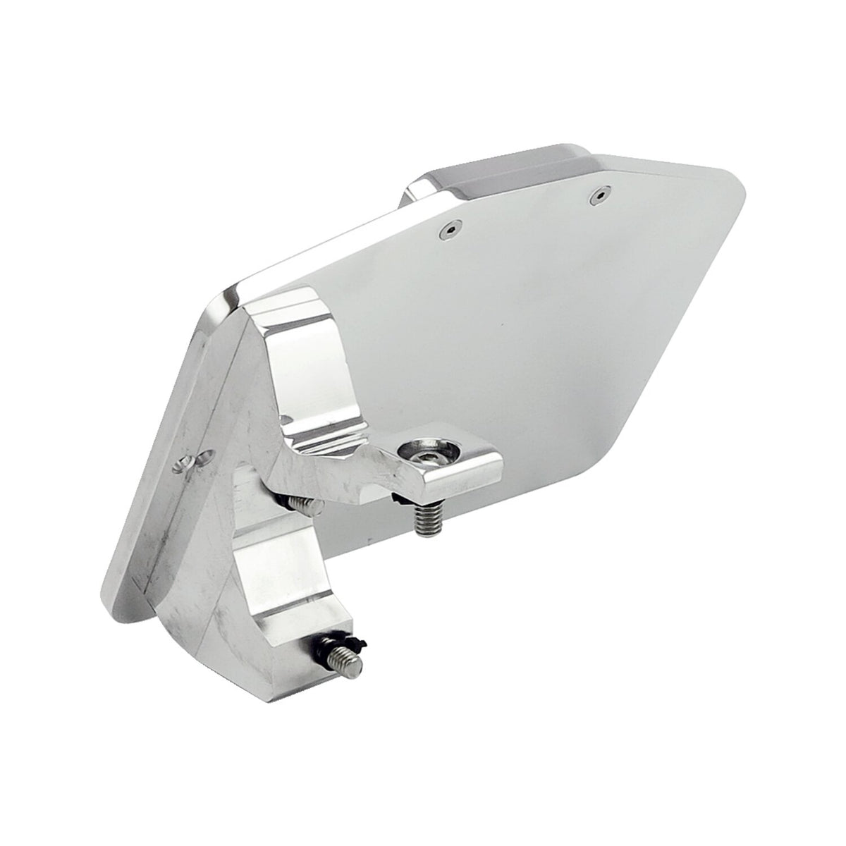 CPV, License plate bracket kit swing. Polished. EU