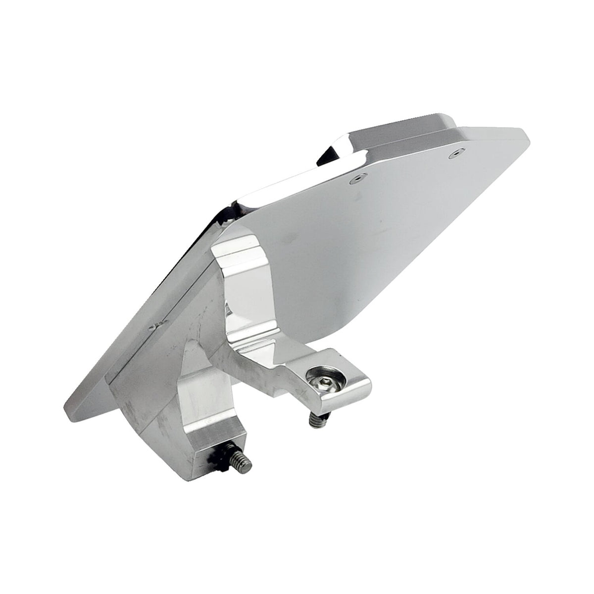 CPV, License plate bracket kit swing. Polished. Germany