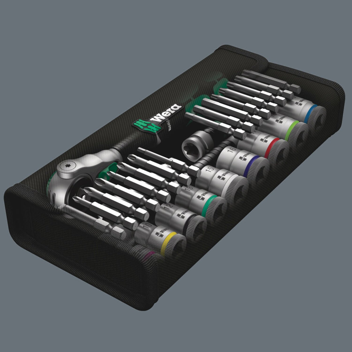 Wera Zyklop ratchet kit 29 pcs. 3/8" drive Metric sizes